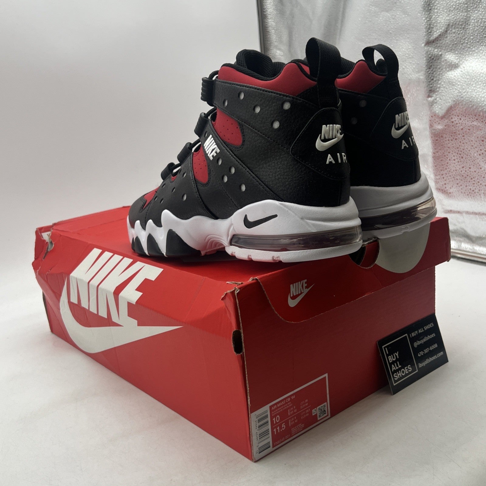 Size 10 - Nike Air Max 2 CB 94 Black Gym Red (FN6248-001)