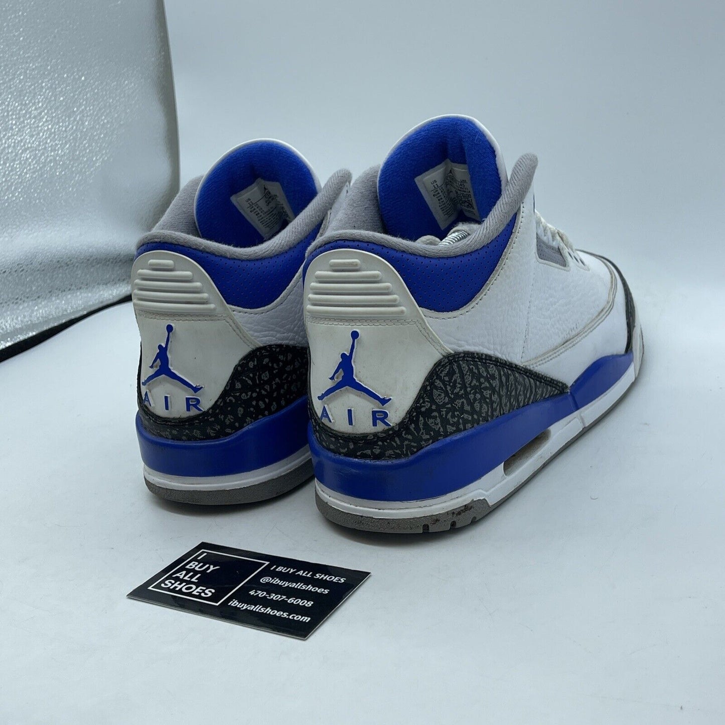 Size 11 - Jordan 3 Retro Mid Racer Blue White Grey Suede Leather (CT8532-145)