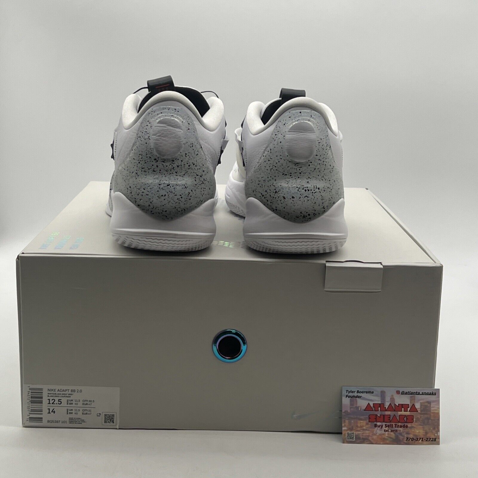 Size 12.5 - Nike Adapt BB 2.0 White Cement (BQ5397-101)
