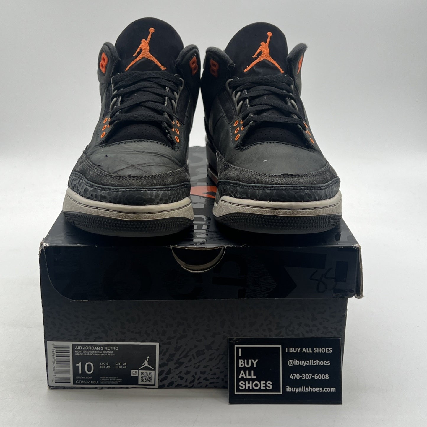 Size 10 - Air Jordan 3 Retro 2023 Mid Fear (CT8532-080)