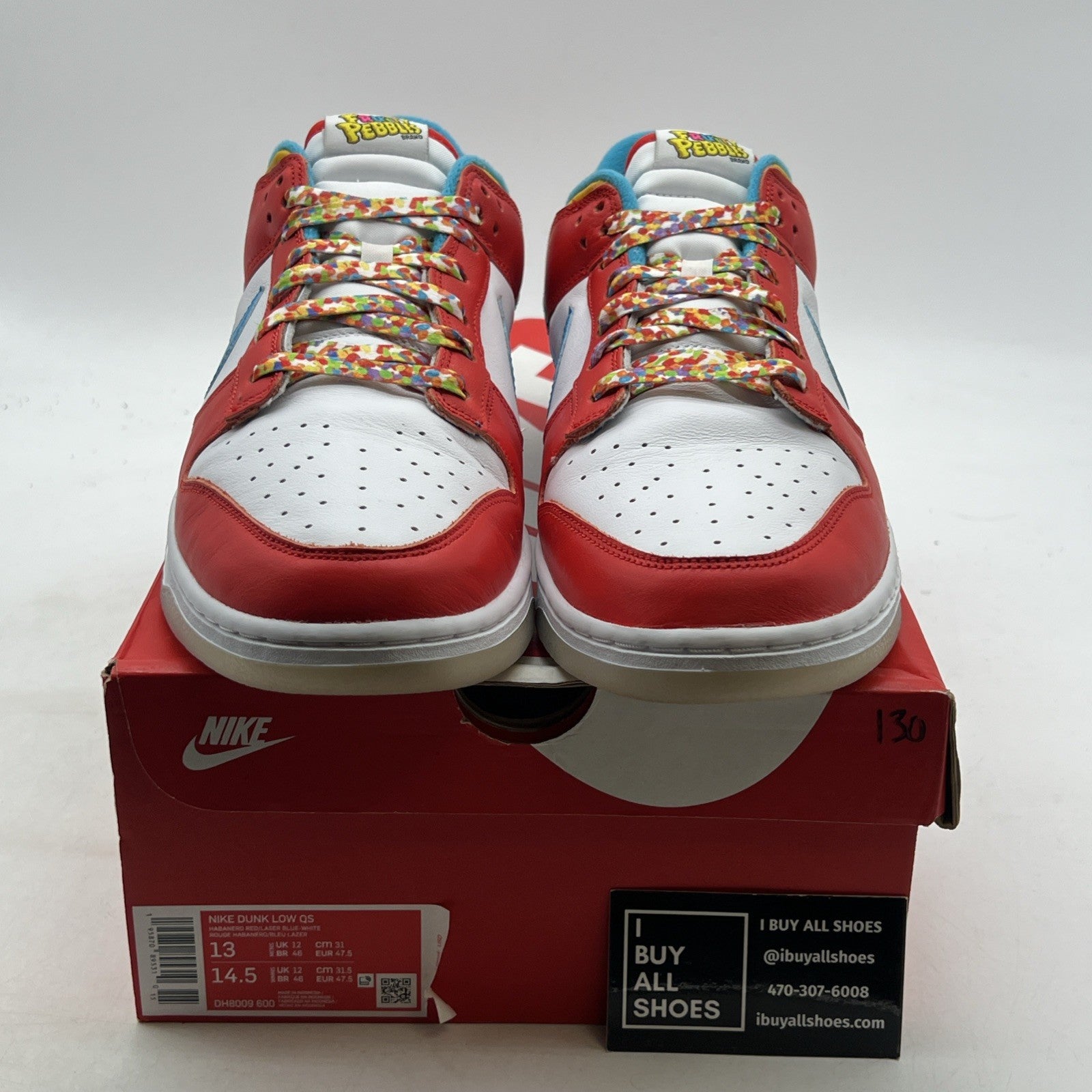 Size 13 - Nike Dunk Low x LeBron James x Fruity Pebbles Red (DH8009-600)