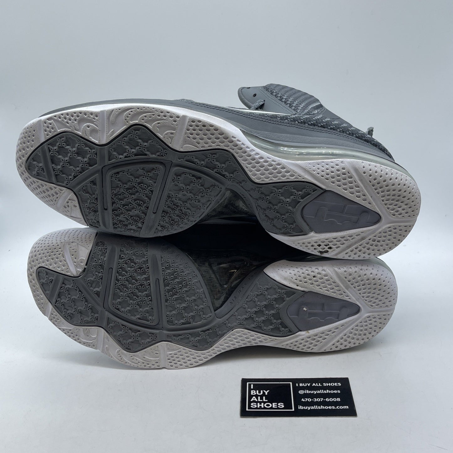 Size 13 - Nike LeBron 9 Cool Grey White Leather (46976-007)