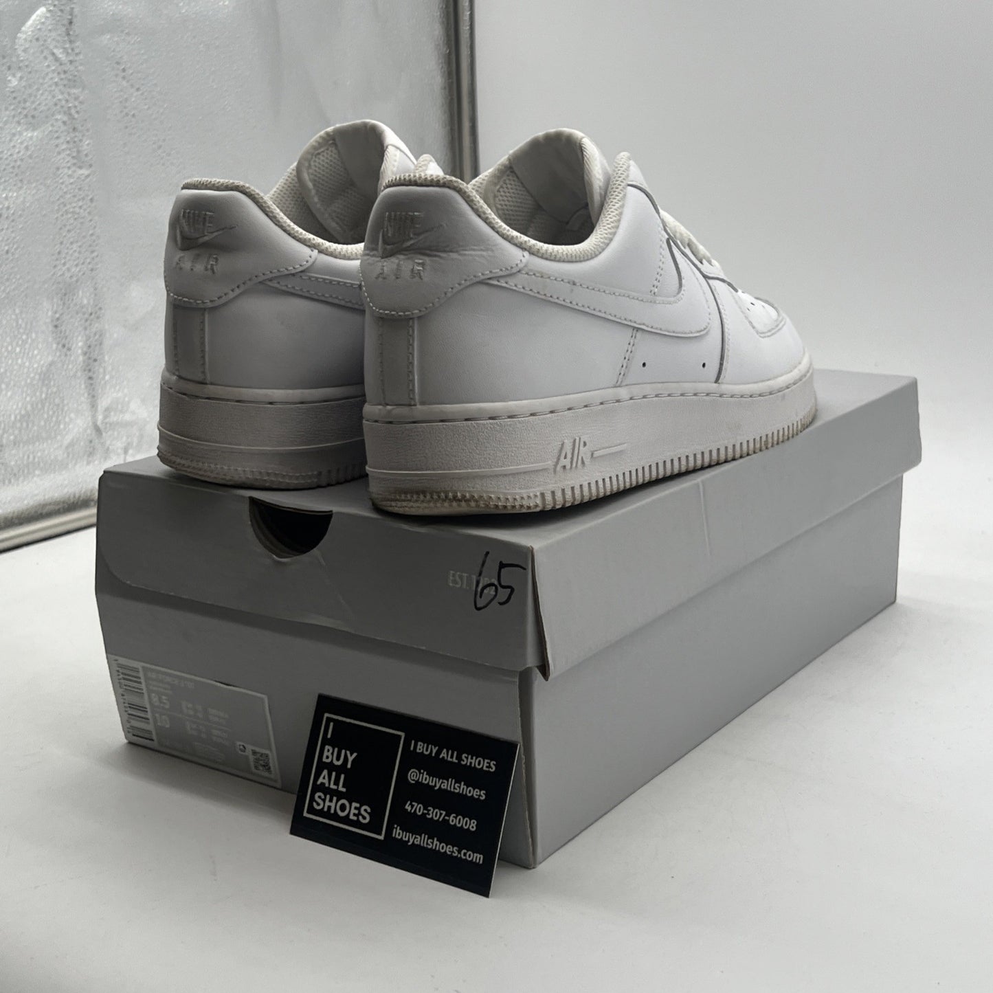 Size 8.5 - Nike Air Force 1 '07 Low Triple White (CW2288-111)