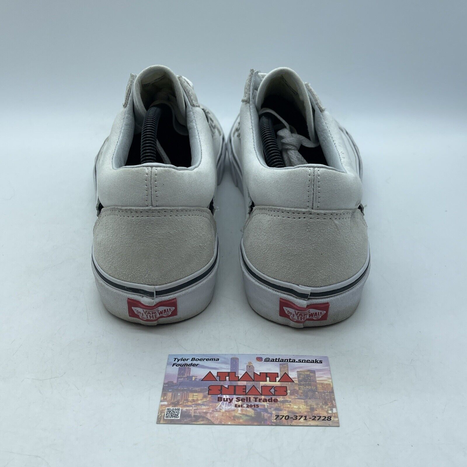 Size 12 - VANS Old Skool Jazz Stripes Black White Tan Suede Leather (721278)