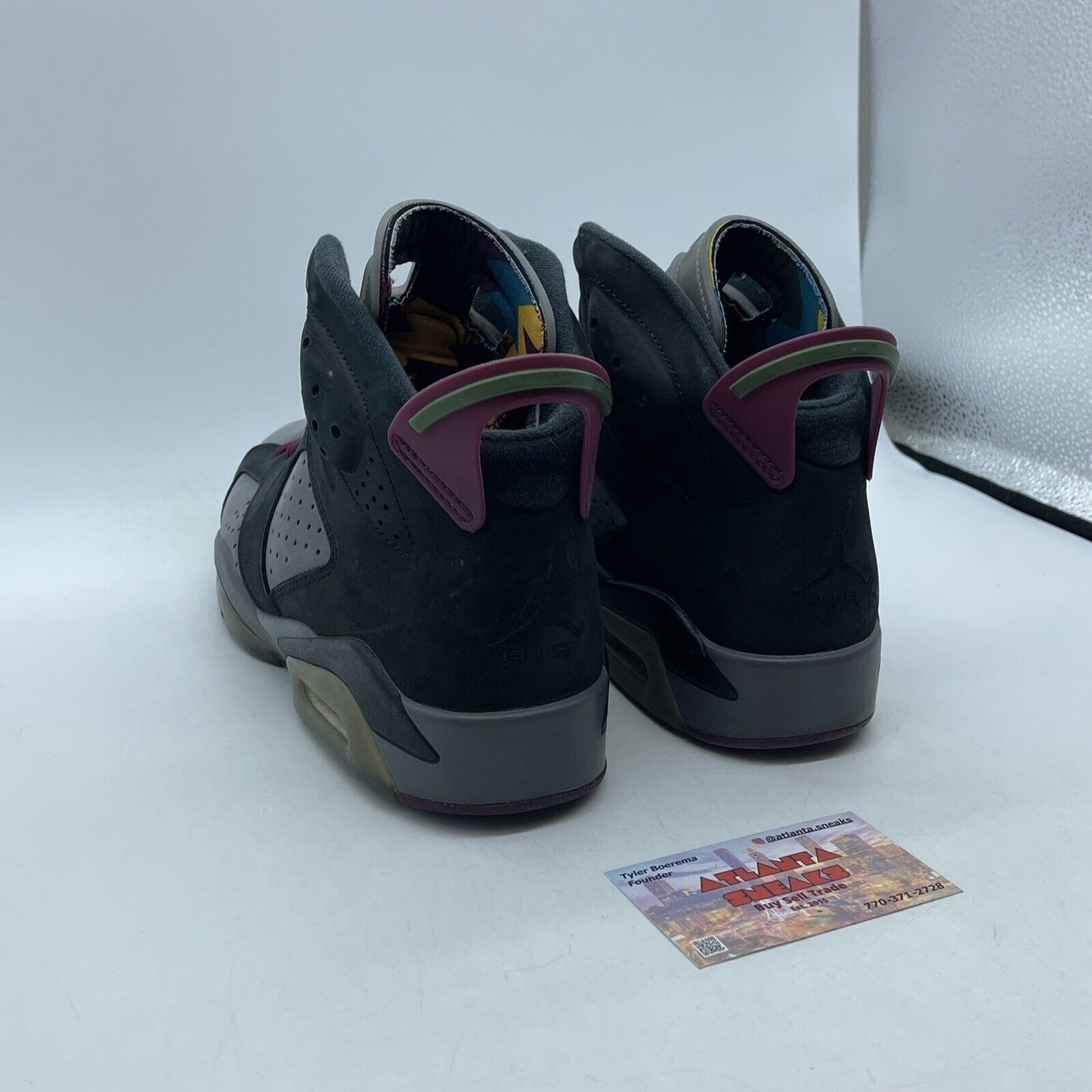 Size 9 - Jordan 6 Bordeaux Burgundy Black Grey Suede Leather (CT8529-063)