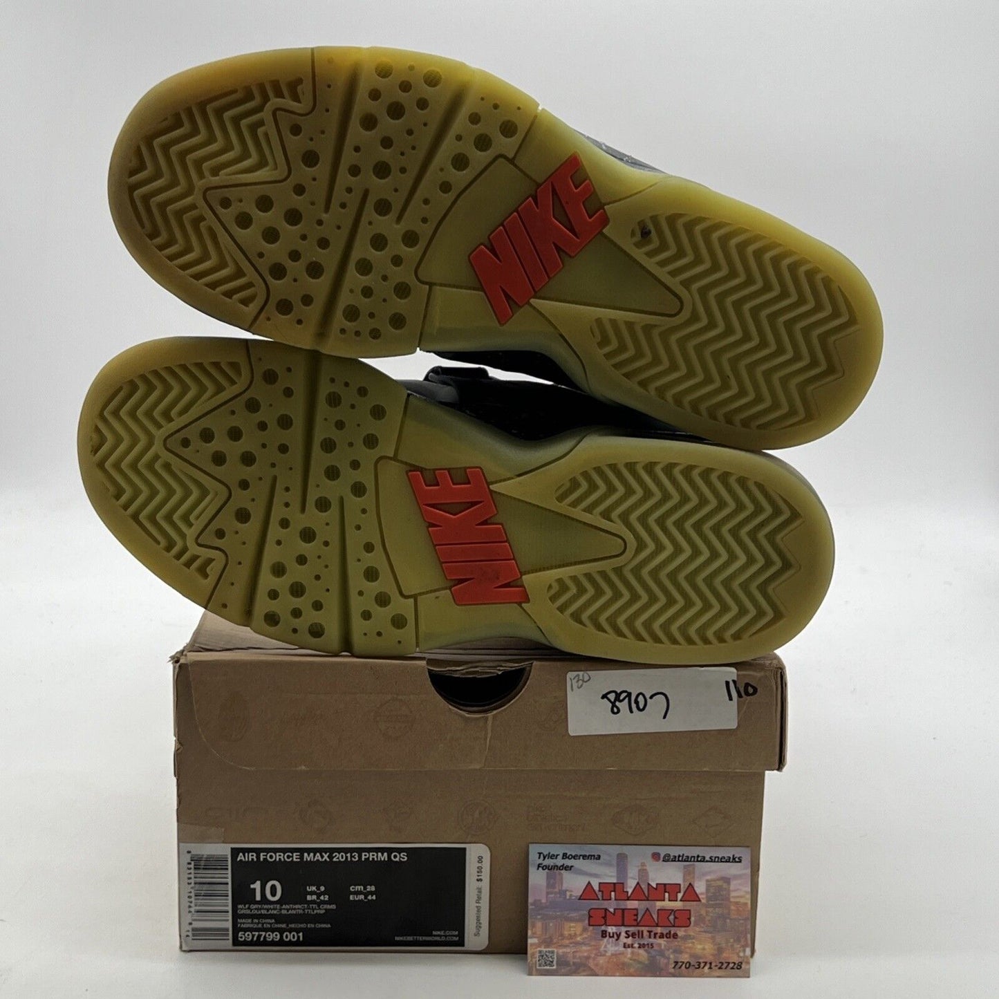 Size 10 - Nike Air Force Max 2013 PRM QS Area 72 (597799-001)