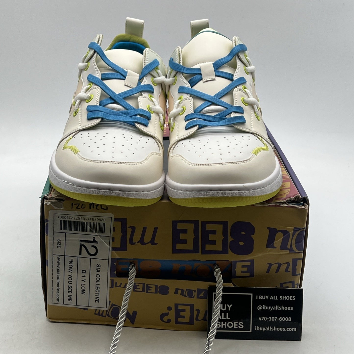 Size 12 - SIA Collective “Now You See Me” D.1.Y. Low Shoes Beige