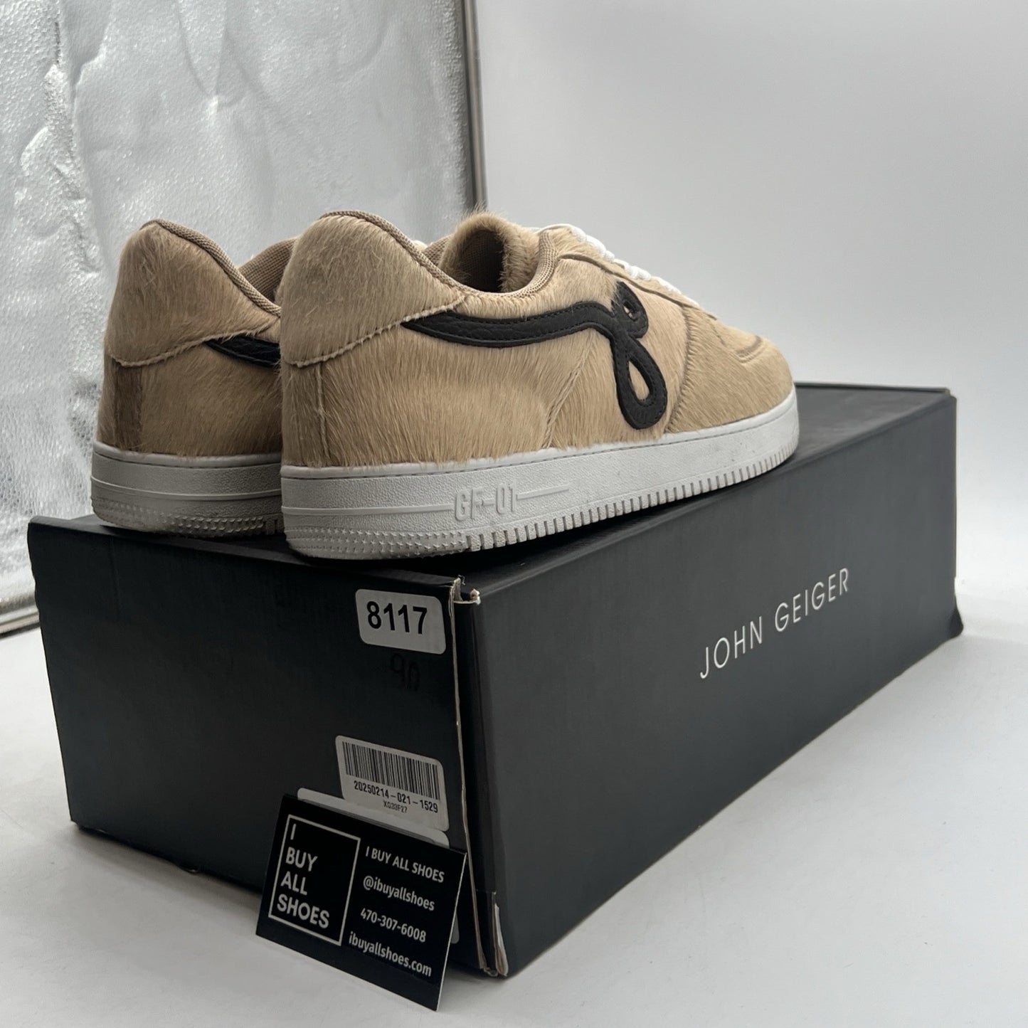 Size 11 - John Geiger GF-01 Sneakers Calf Hair Mens