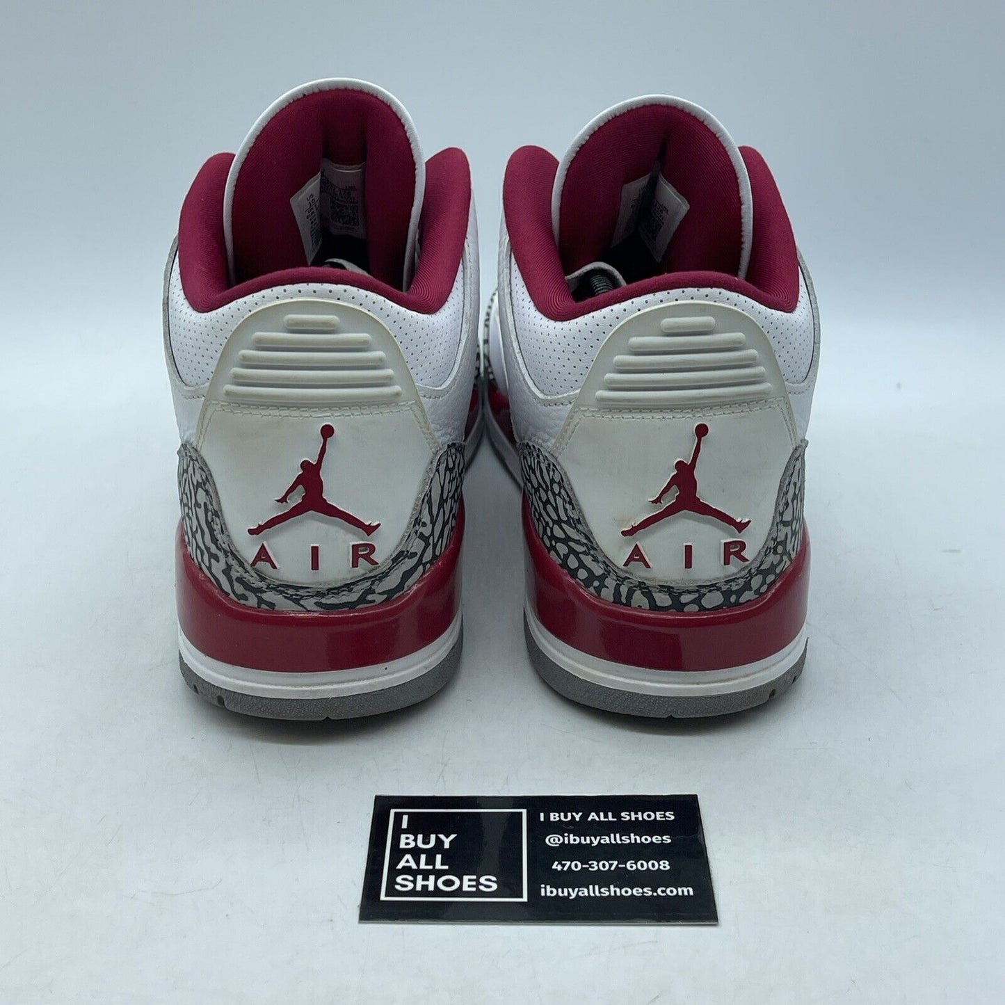 Size 10 - Jordan 3 Retro Mid Cardinal Red White Grey Suede Leather (CT8532-126)