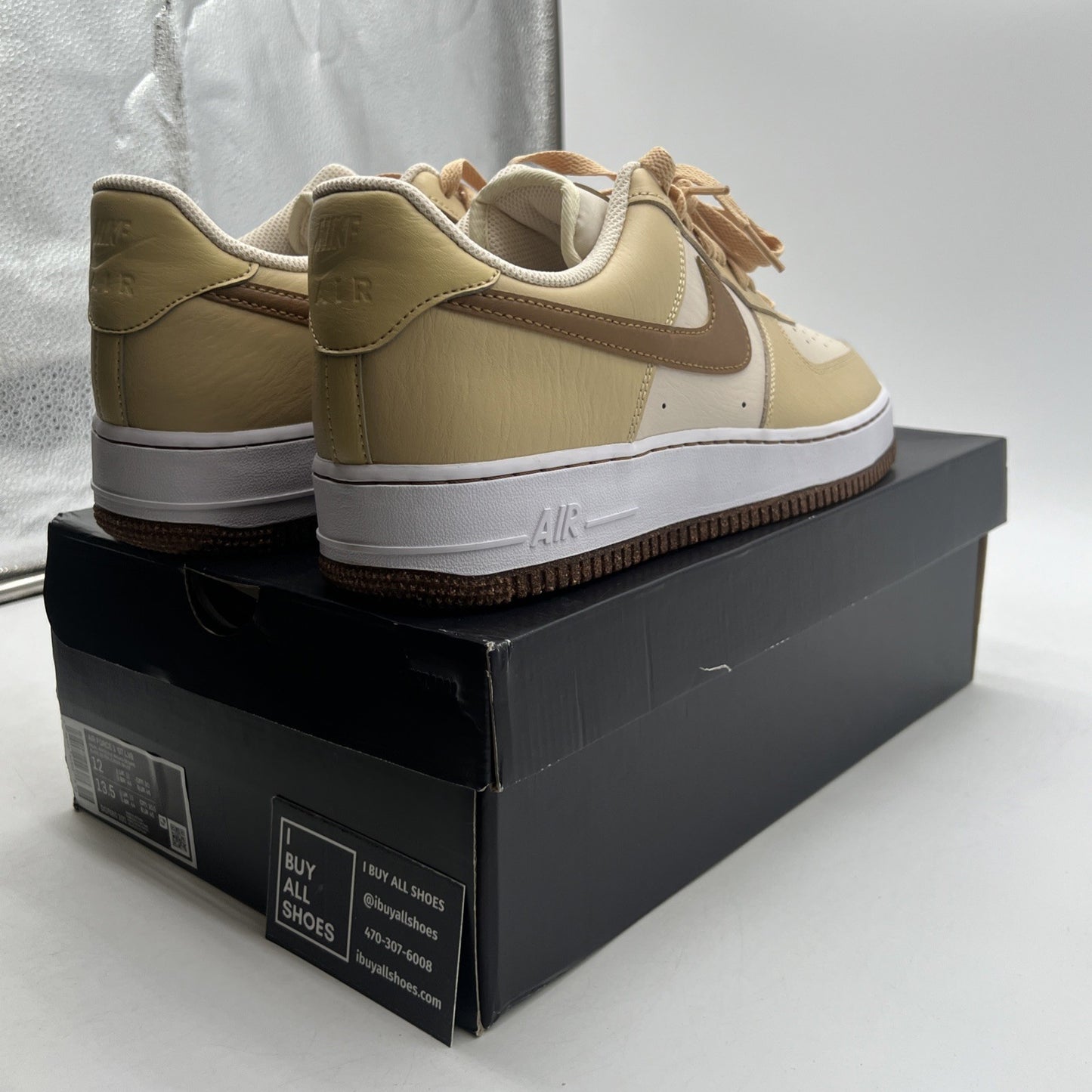 Size 12 - Nike Air Force 1 '07 LV8 EMB Inspected By Swoosh (DQ7660-200)