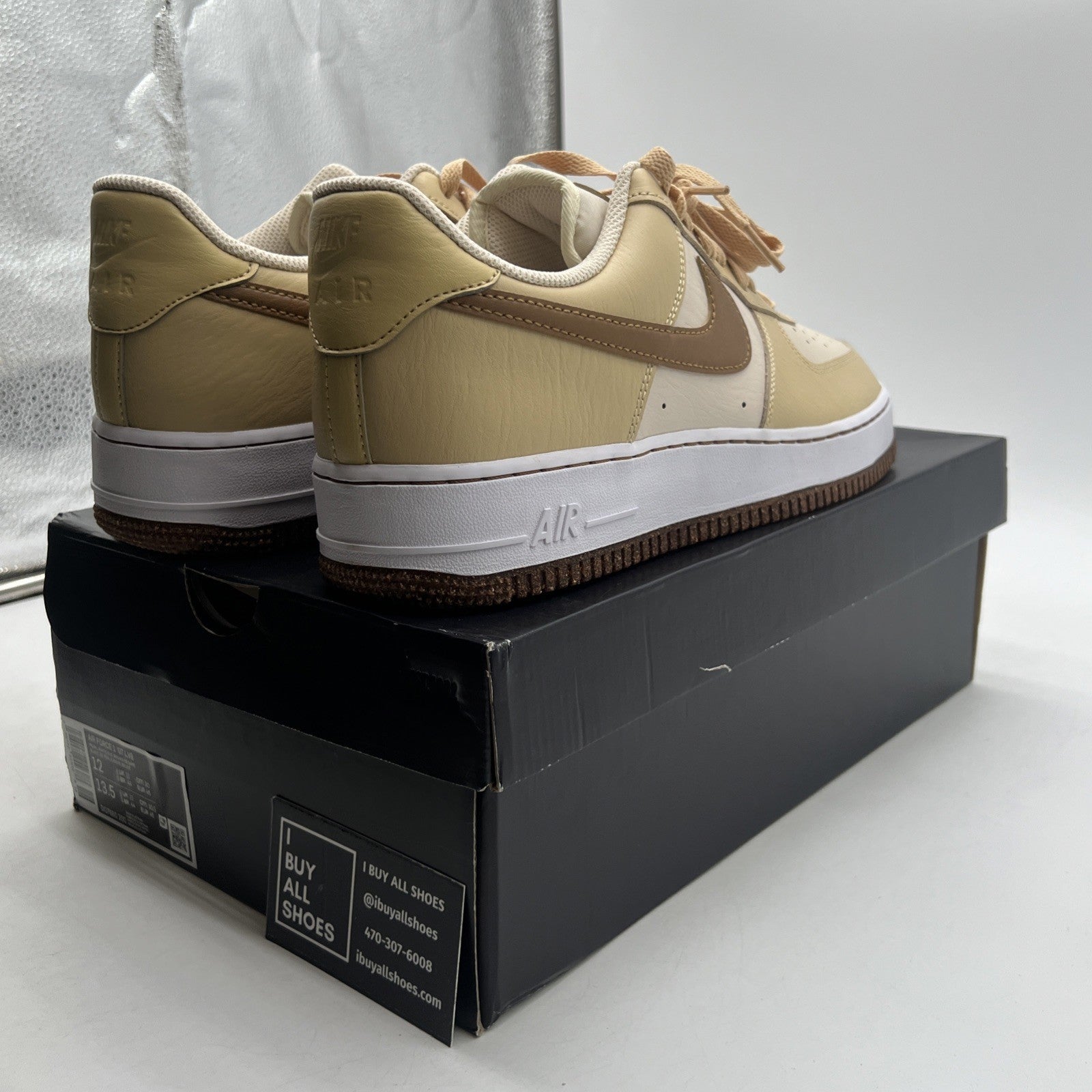 Size 12 - Nike Air Force 1 '07 LV8 EMB Inspected By Swoosh (DQ7660-200)
