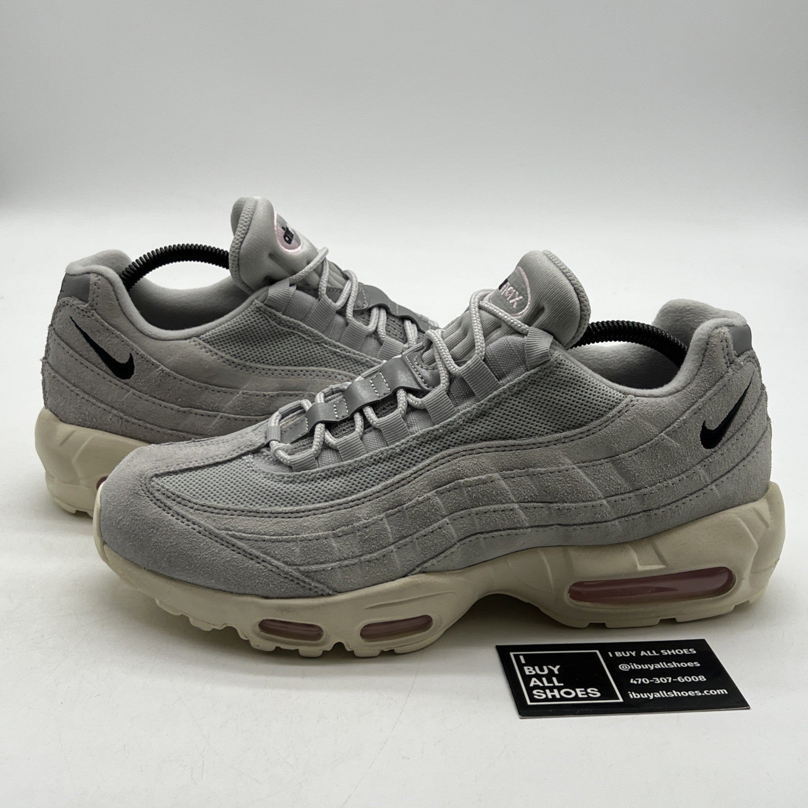 Size 9.5 - Nike Air Max 95 Grey Fog Pink Foam (DX2670-001)