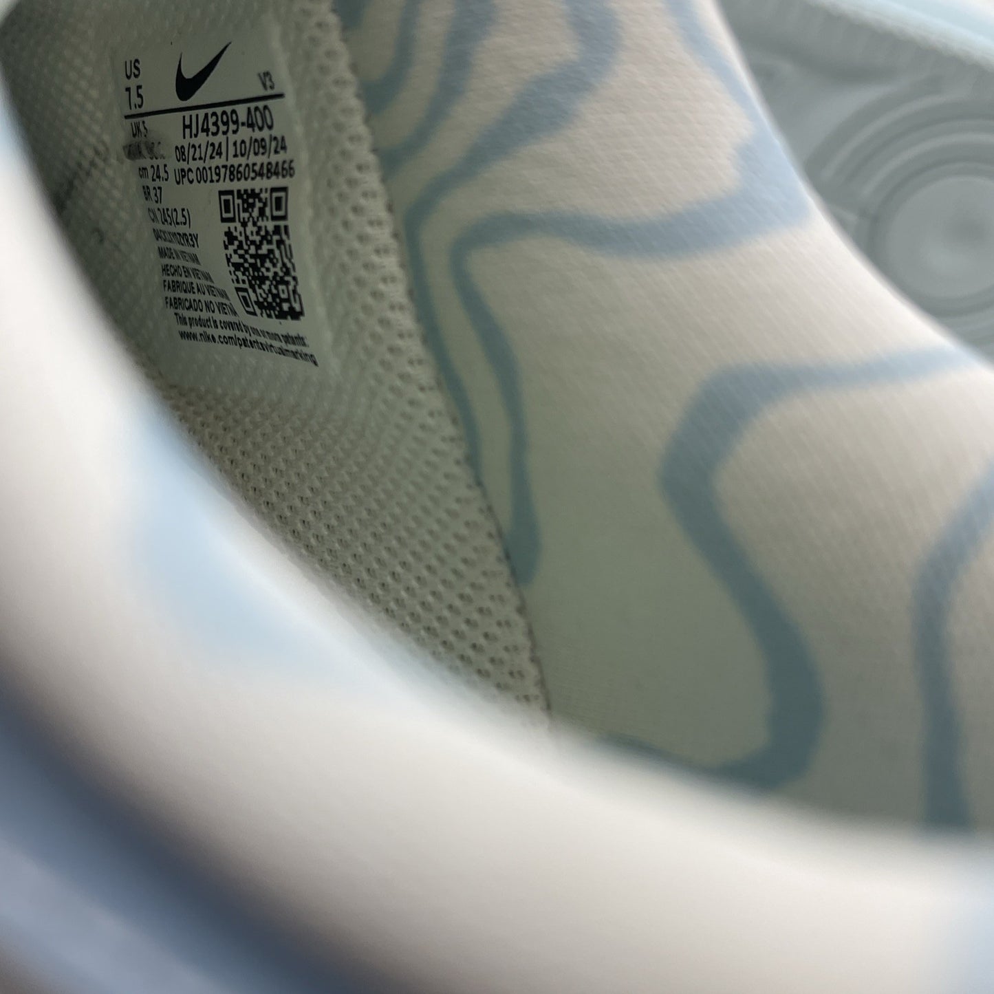 Size 7.5W - Serena Williams Design Crew x Nike Air Force 1 '07 Psychic Blue