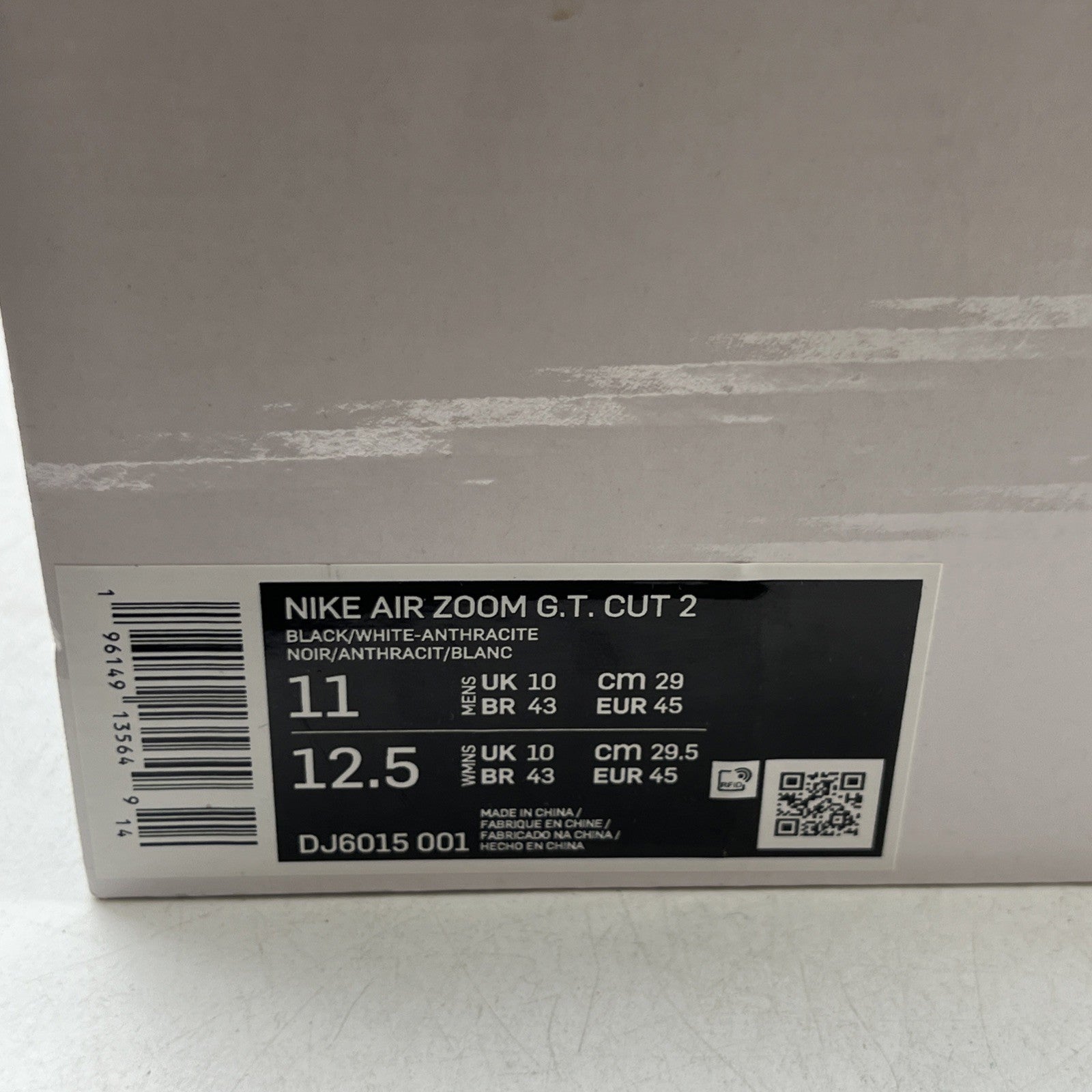 Size 11 - Nike Air Zoom GT Cut 2 Bred (DJ6015-001)