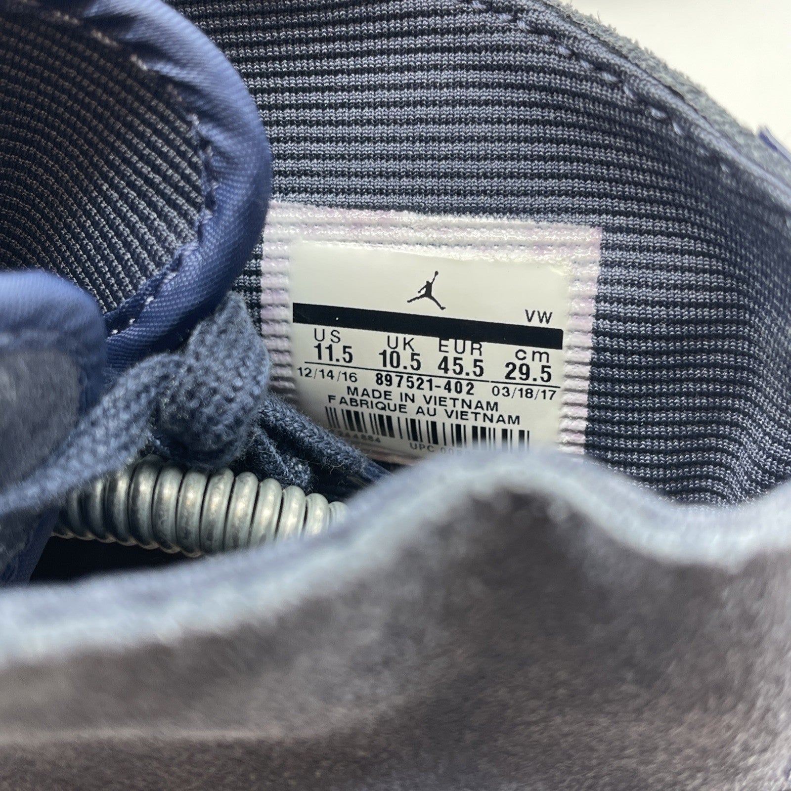Size 11.5 - Air Jordan 2 Retro Deconstructed Thunder Blue Suede (897521-402)
