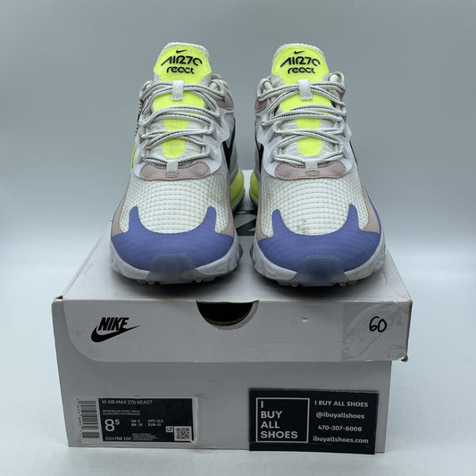 Size 8.5W - Nike Air Max 270 React White Ghost Green Suede Leather (CU4768-100)