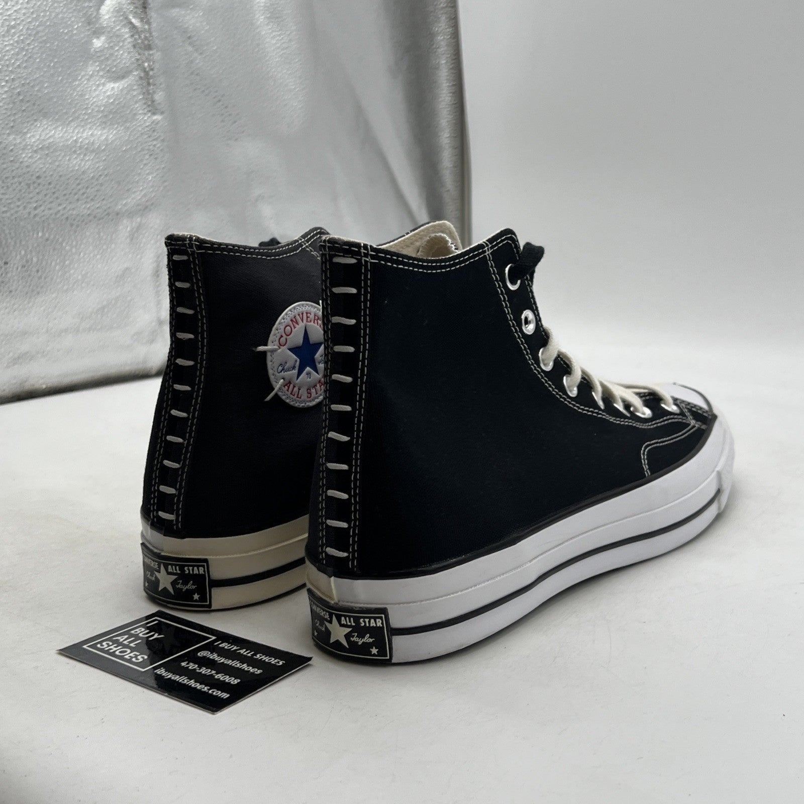 Size 12 - Converse × Slam Jam Chuck 70 Reconstructed Black Hi Top (164555C)