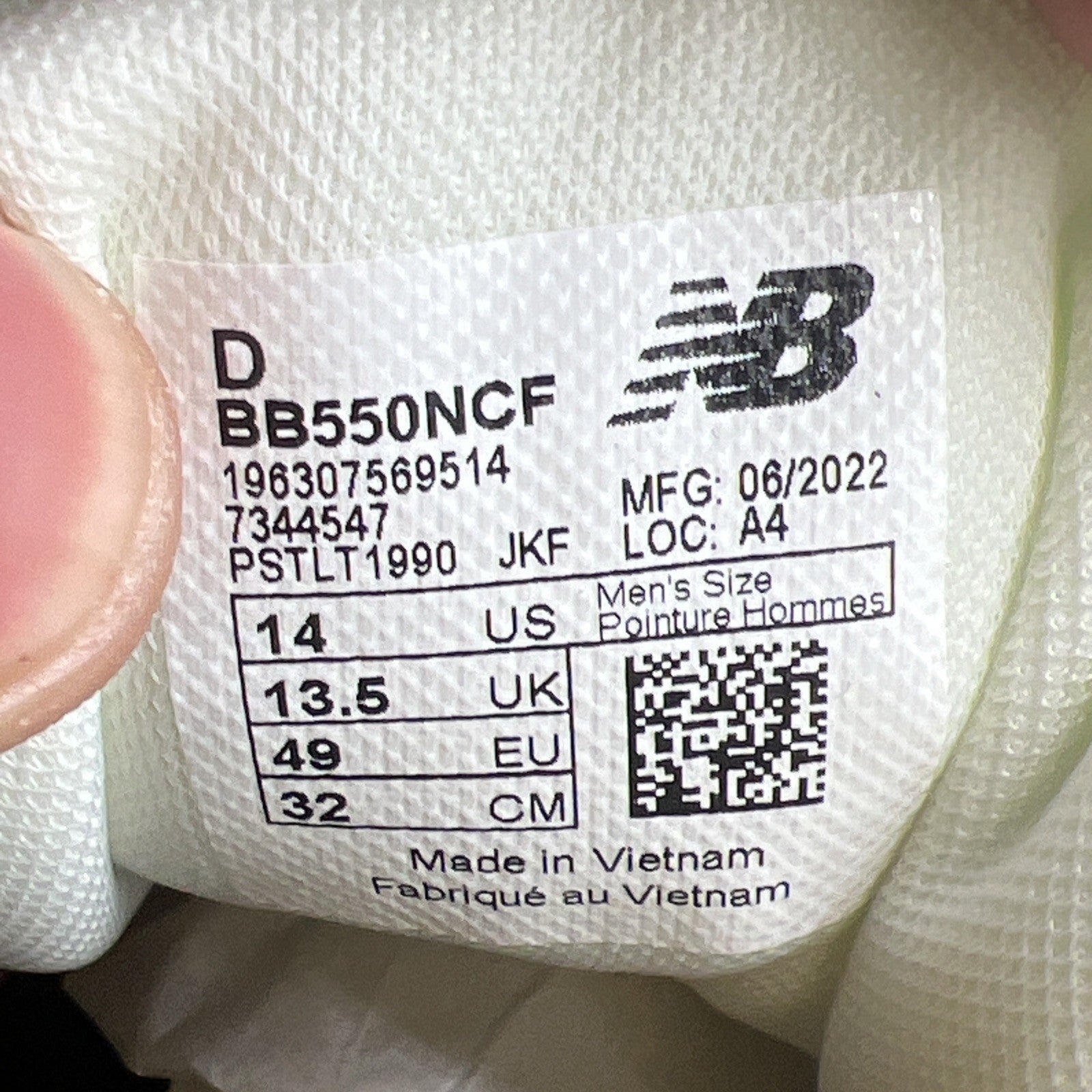 Size 14 - New Balance 550 Marquette (BB550NCF)