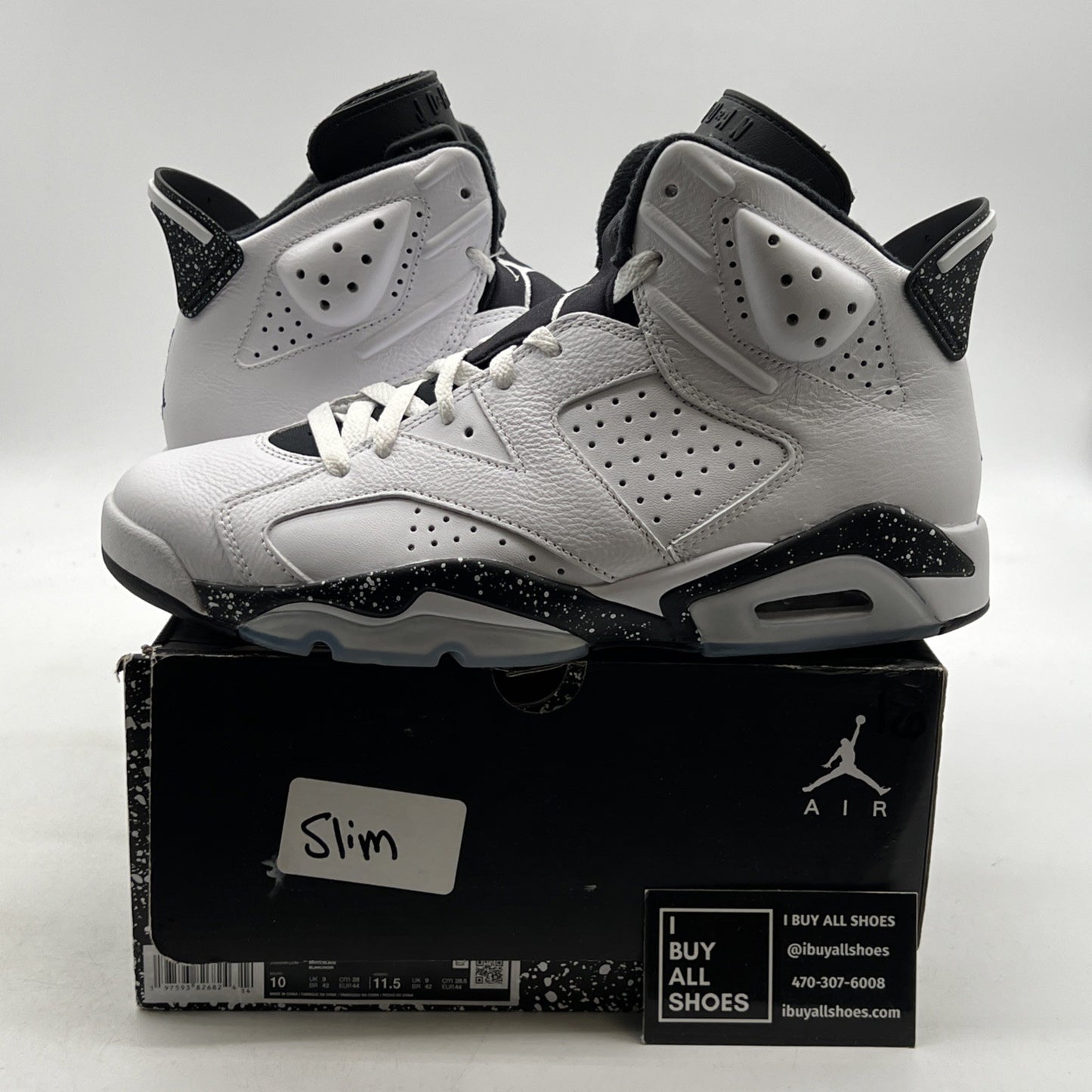 Size 10 - Air Jordan 6 Retro Reverse Oreo (CT8529-112)