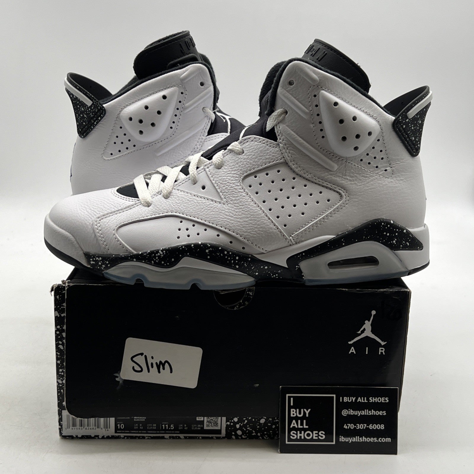 Size 10 - Air Jordan 6 Retro Reverse Oreo (CT8529-112)