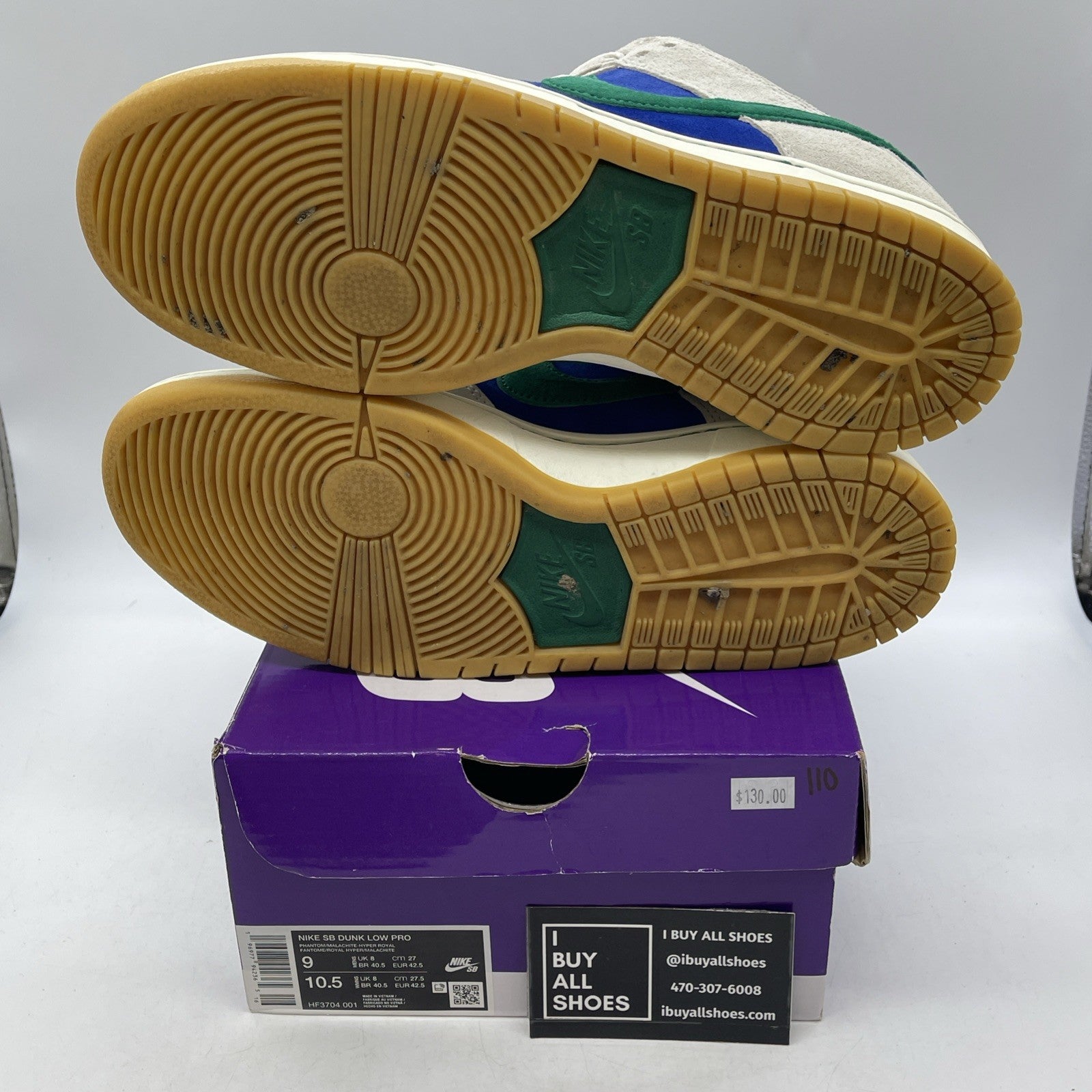 Size 9 - Nike Dunk Pro SB Low Hyper Royal Malachite (HF3704-001)