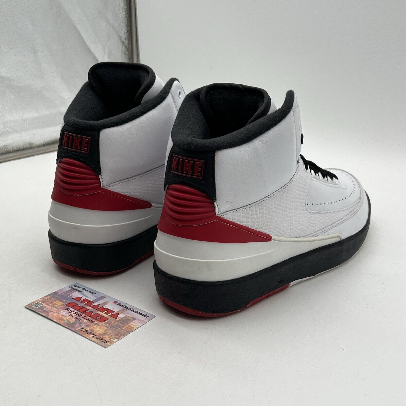 Size 11 W Jordan 2 Retro 2022 Chicago W Black Red White Leather (DX4400-106)