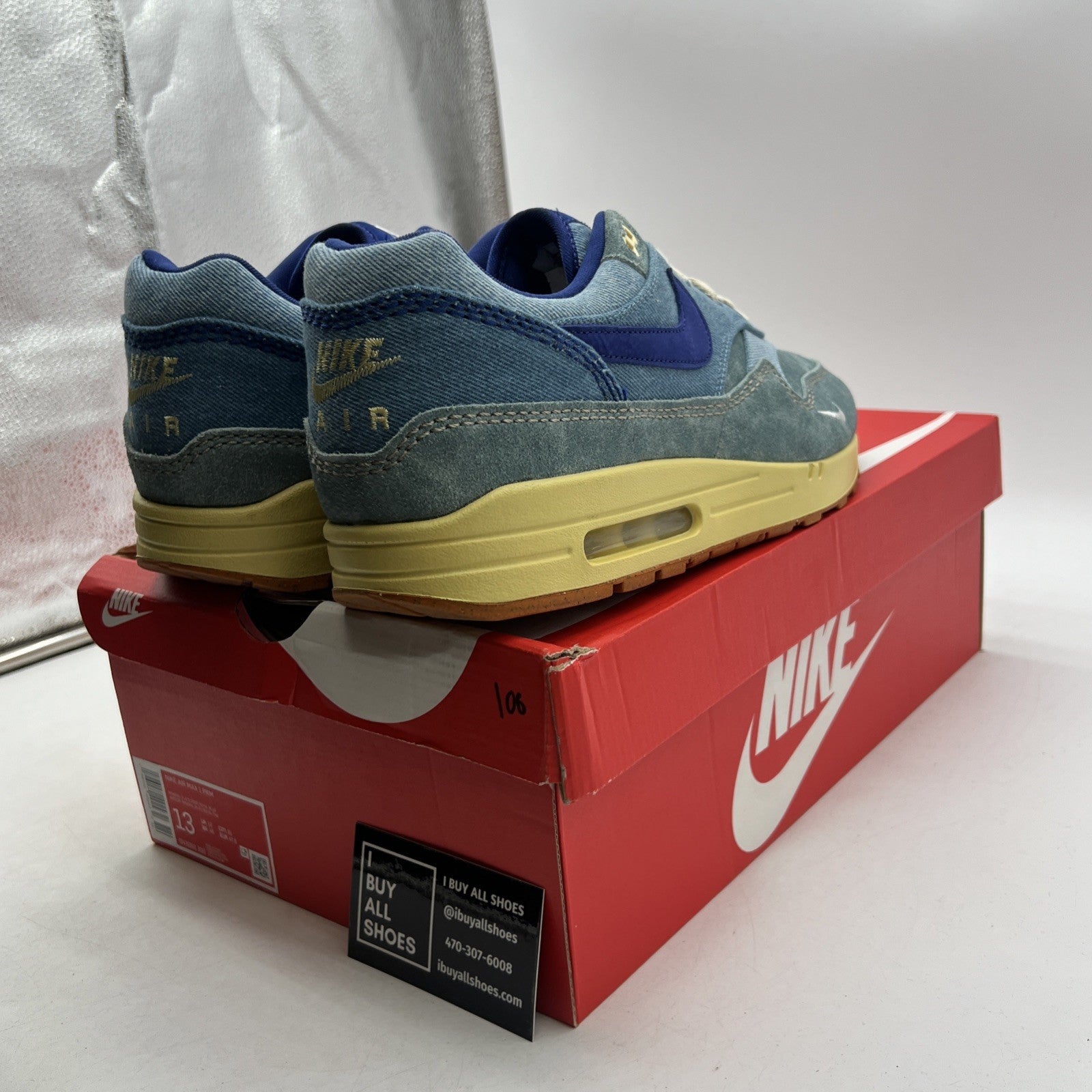 Size 13 - Nike Air Max 1 Premium Dirty Denim 2022 (DV3050-300)