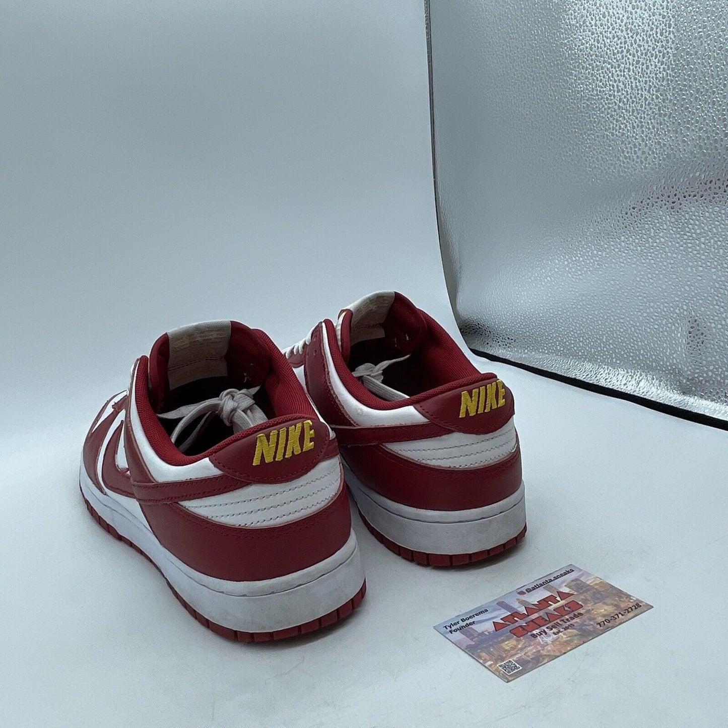 Size 12 - Nike Dunk Low Gym Red White Yellow Leather (DD1391-602)