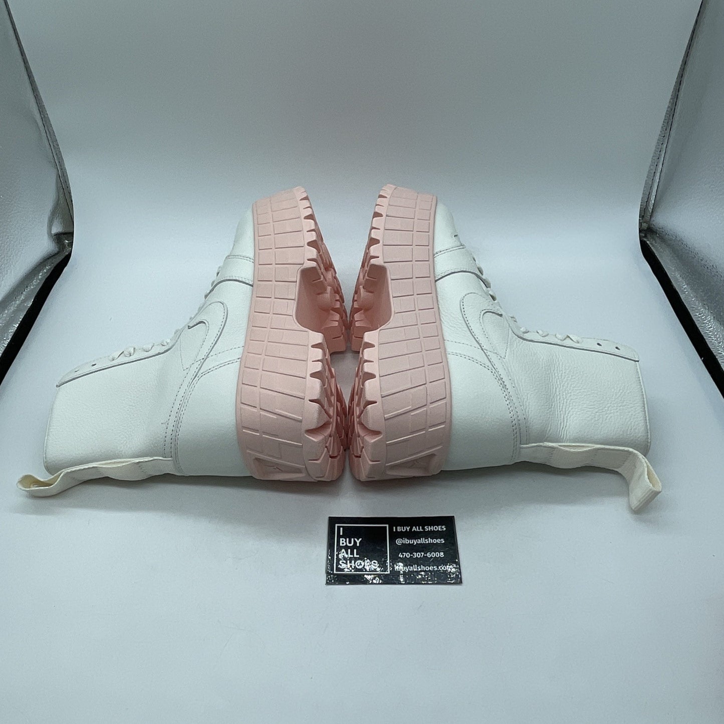 Size 9W - Air Jordan 1 Brooklyn Women's Boots Sail Legend Pink (FJ5737-116)