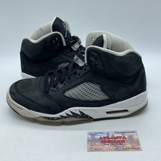 Size 9.5 - Jordan 5 Retro Mid Oreo Black White Grey Suede (CT4838-011)