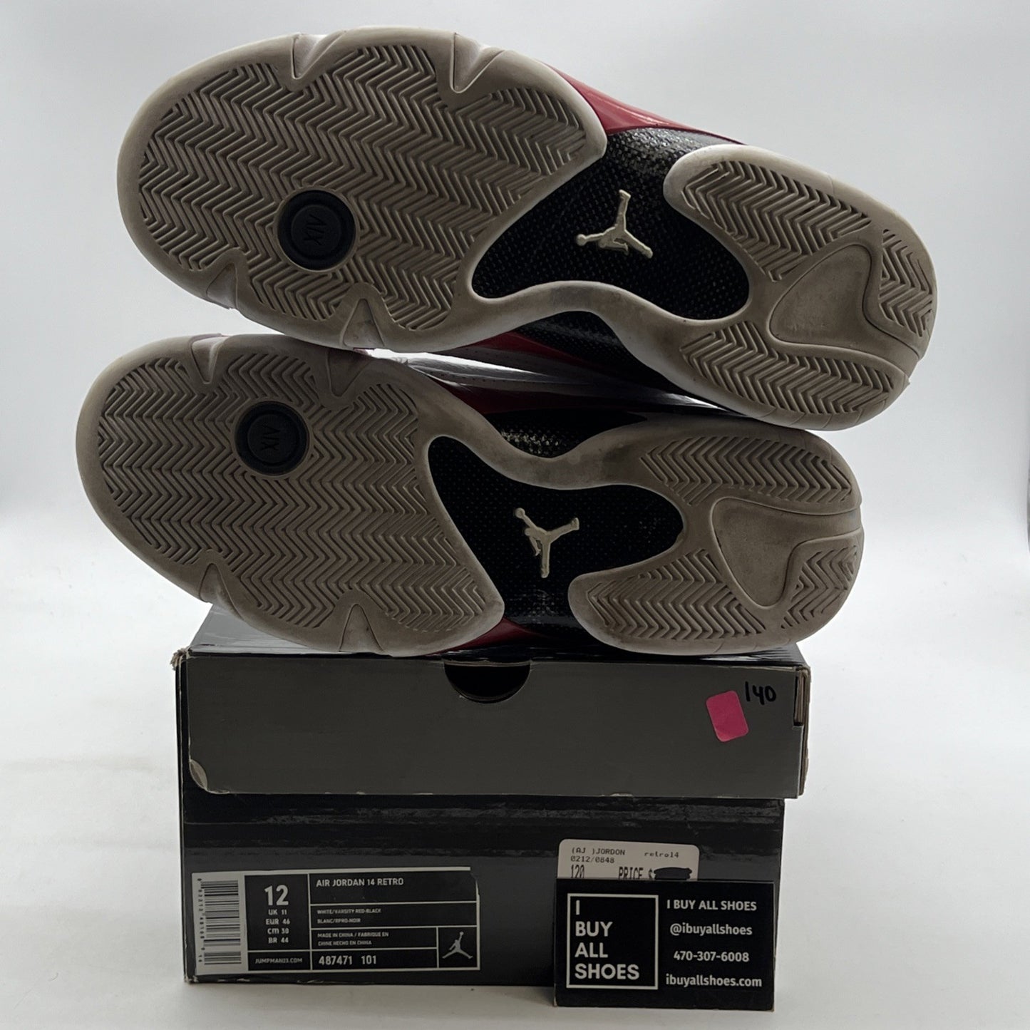 Size 12 - Air Jordan 14 Retro 2012 Candy Cane (487471-101)