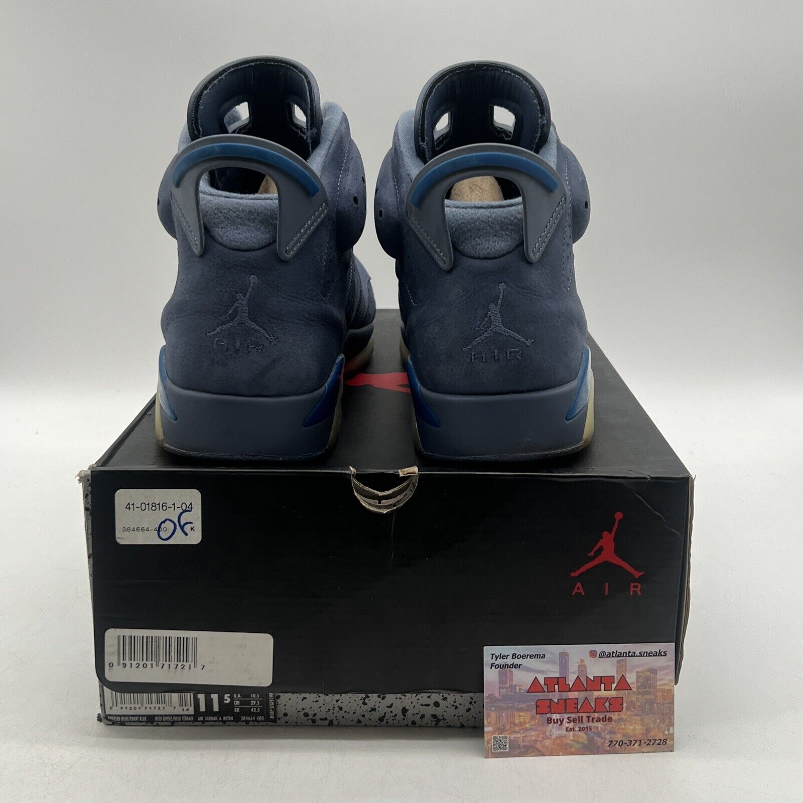 Size 11.5 - Air Jordan 6 Retro Diffused Blue (384664-400)