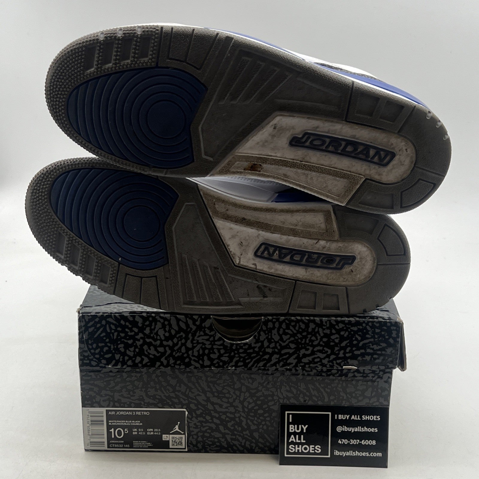 Size 10.5 - Air Jordan 3 Retro Mid Racer Blue (CT8532-145)