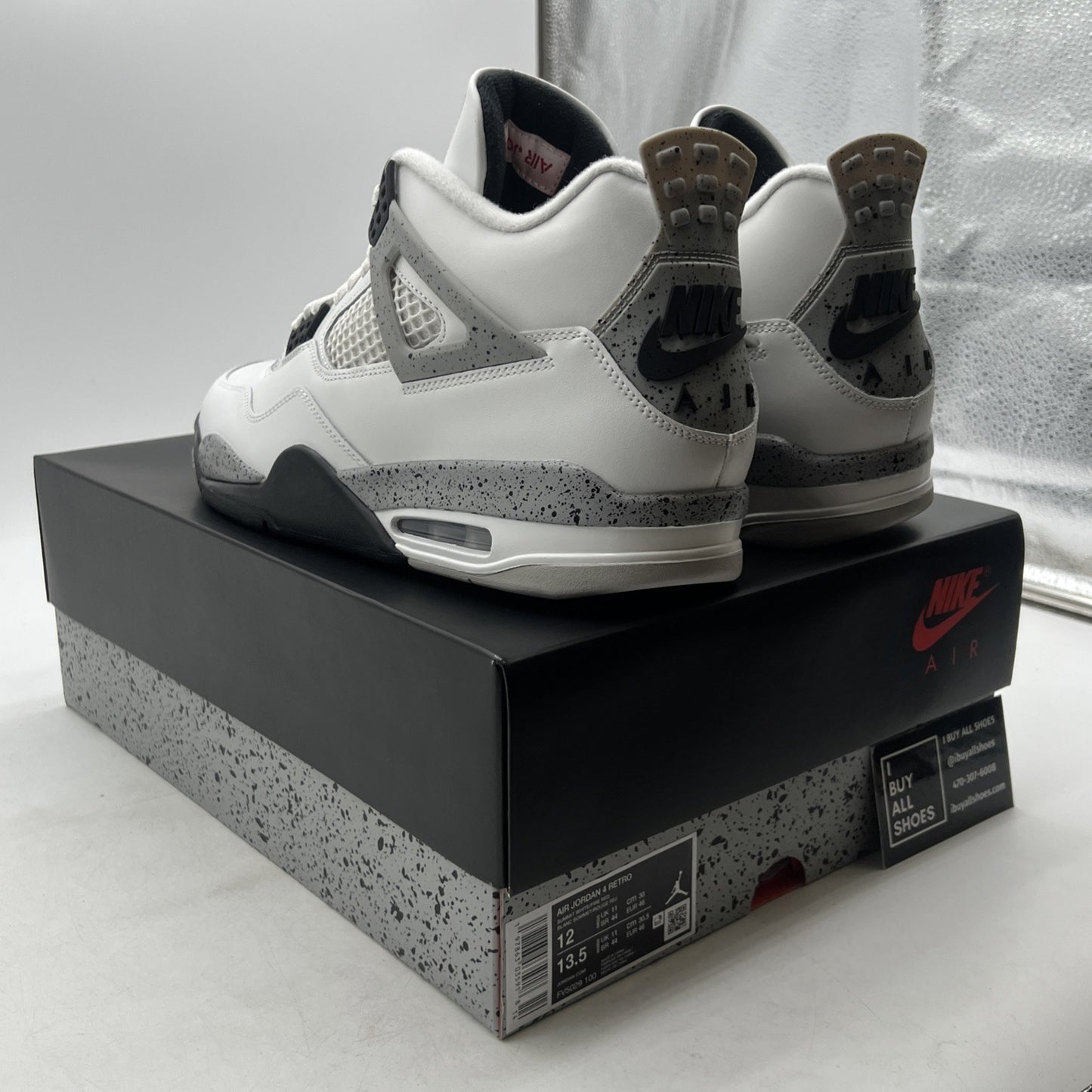 Size 12 - Air Jordan 4 Retro OG 2025 White Cement (FV5029-100)