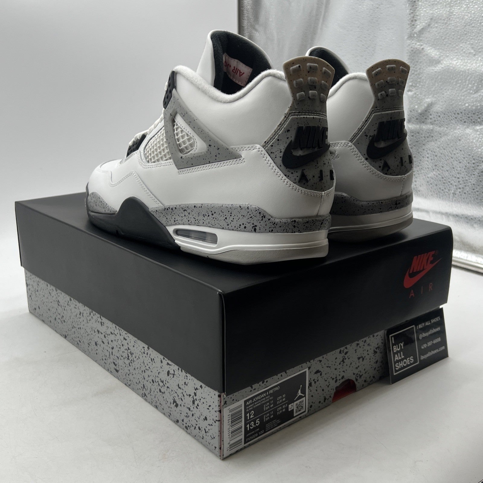 Size 12 - Air Jordan 4 Retro OG 2025 White Cement (FV5029-100)