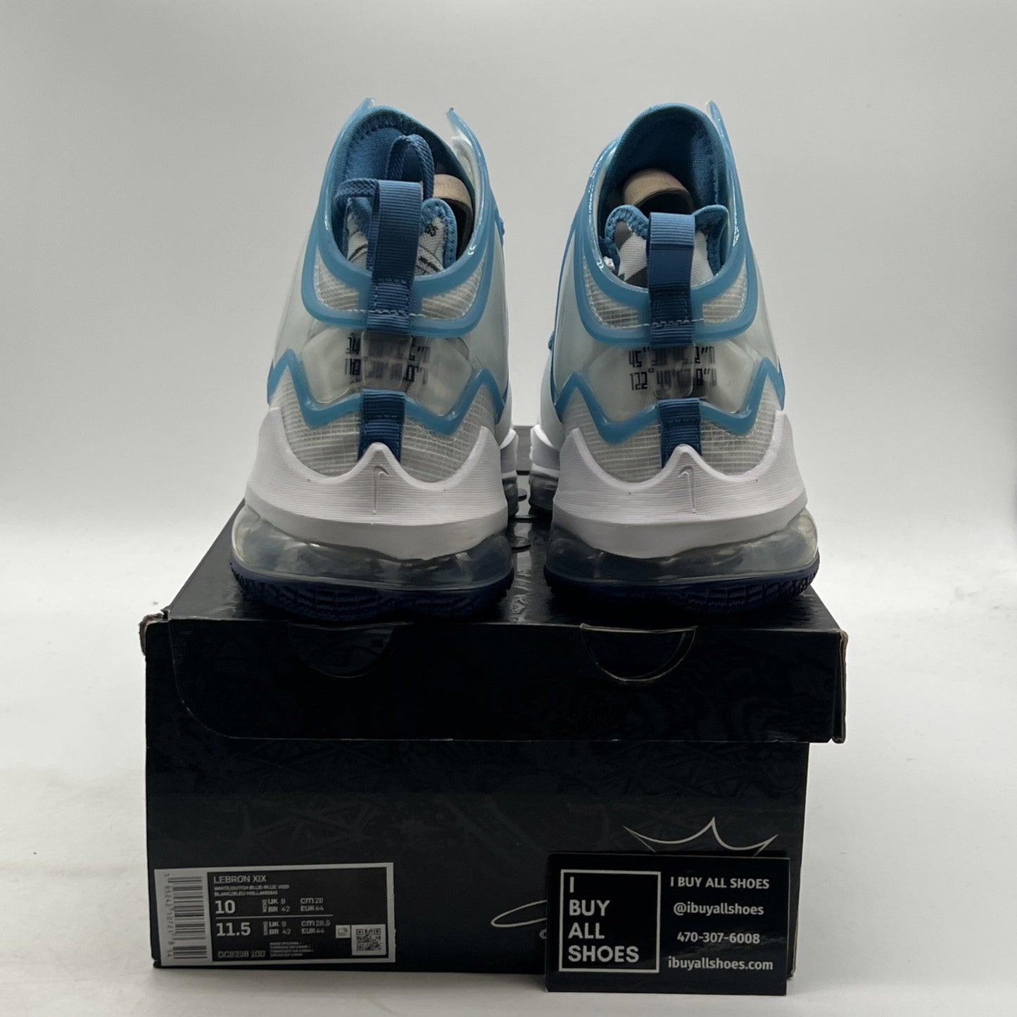 Size 10 - New Nike Lebron 19 Space Jam White Blue Men's Basketball (DC9338-100)