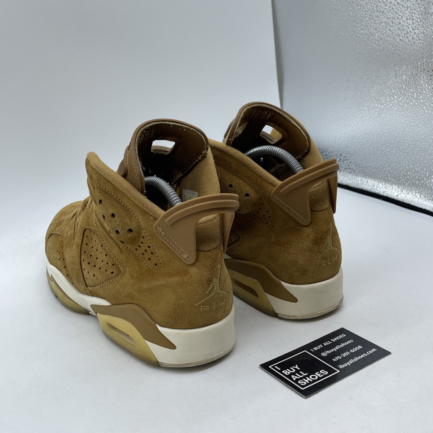 Size 8 - Air Jordan 6 Retro Wheat Brown Suede (384664-705)