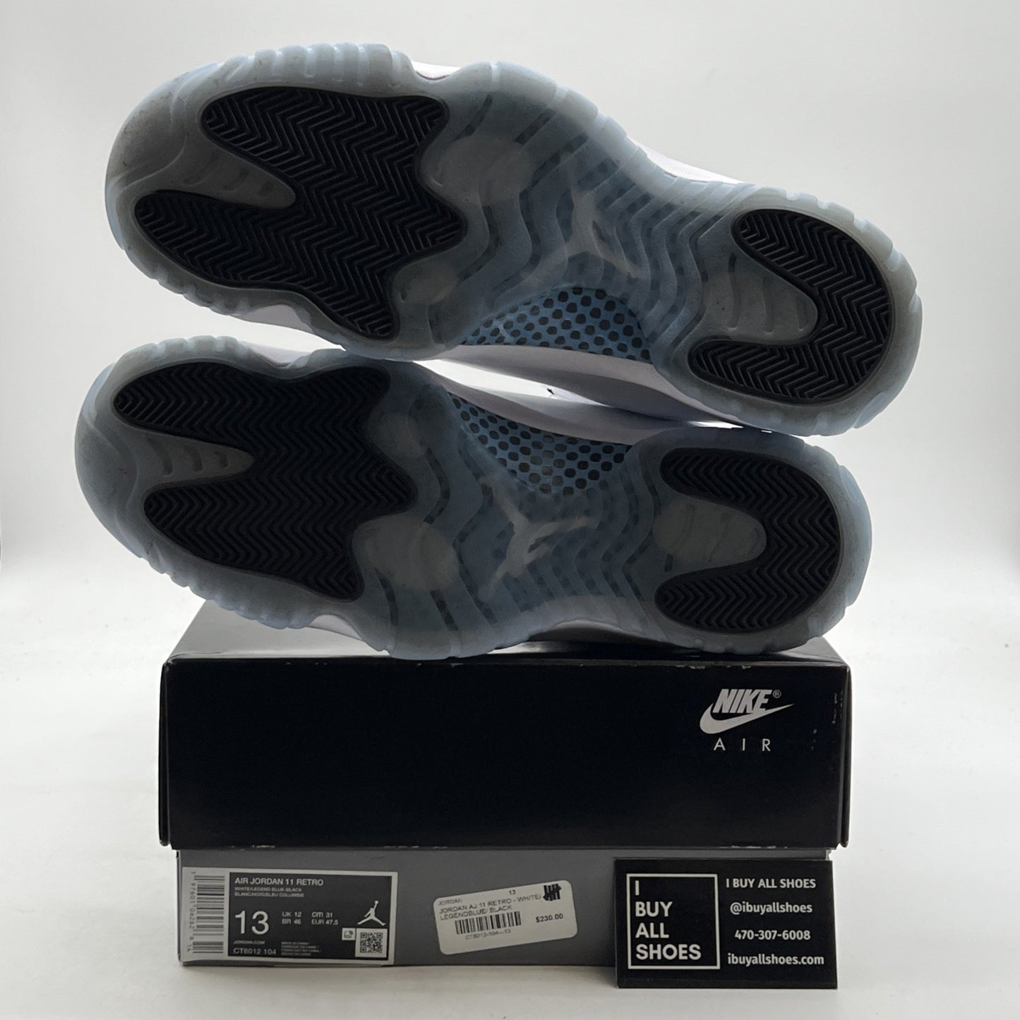 Size 13 - Air Jordan 11 Retro 2024 Legend Blue / Columbia (CT8012-104)