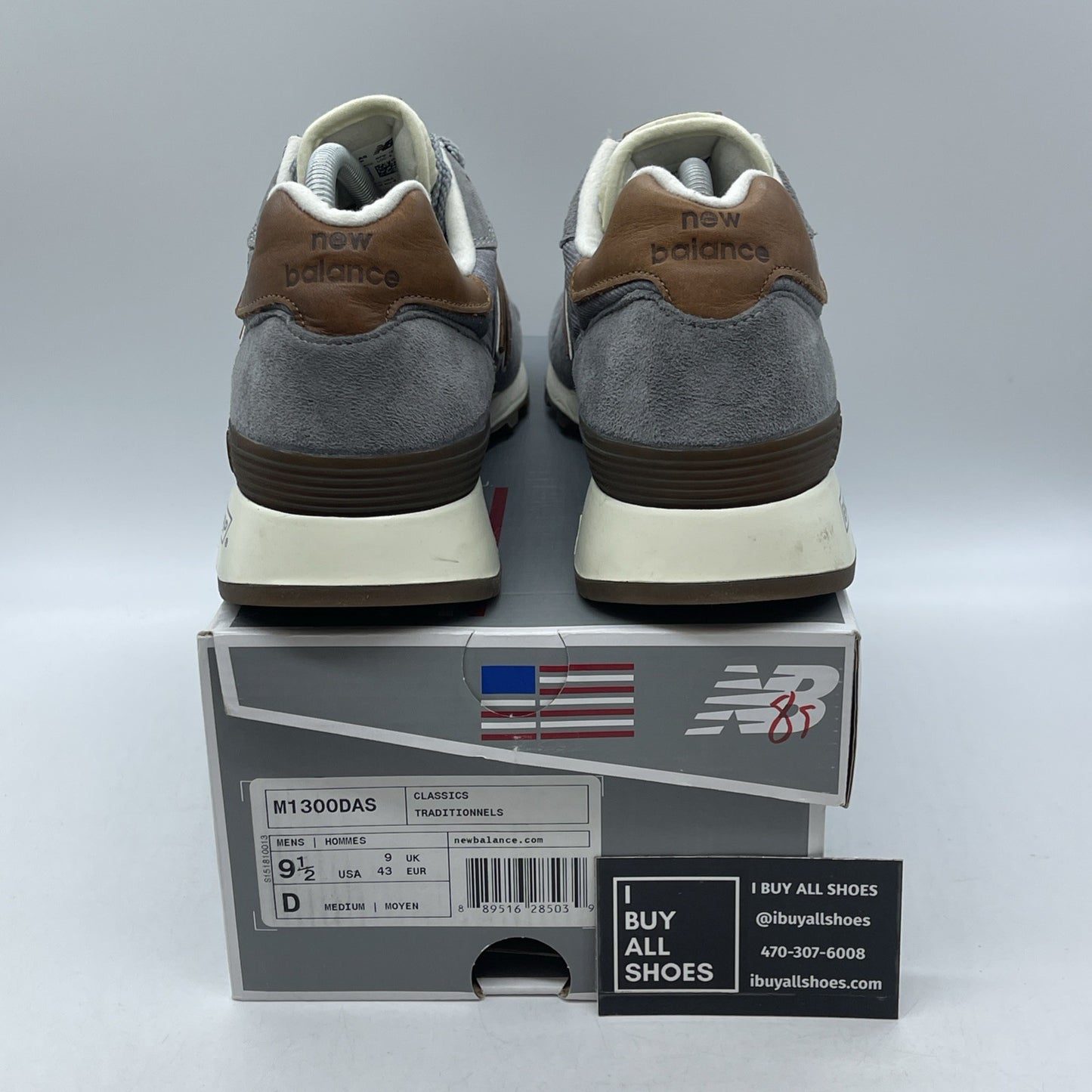 Size 9.5 - New Balance Brown Grey Suede Leather (M1300DAS)