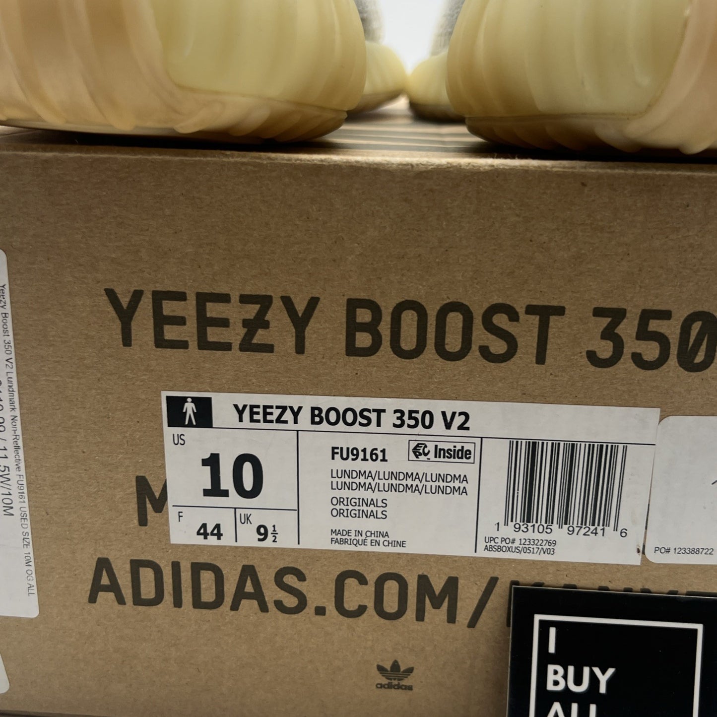 Size 10 - adidas Yeezy Boost 350 V2 Lundmark Non-Reflective (FU9161)