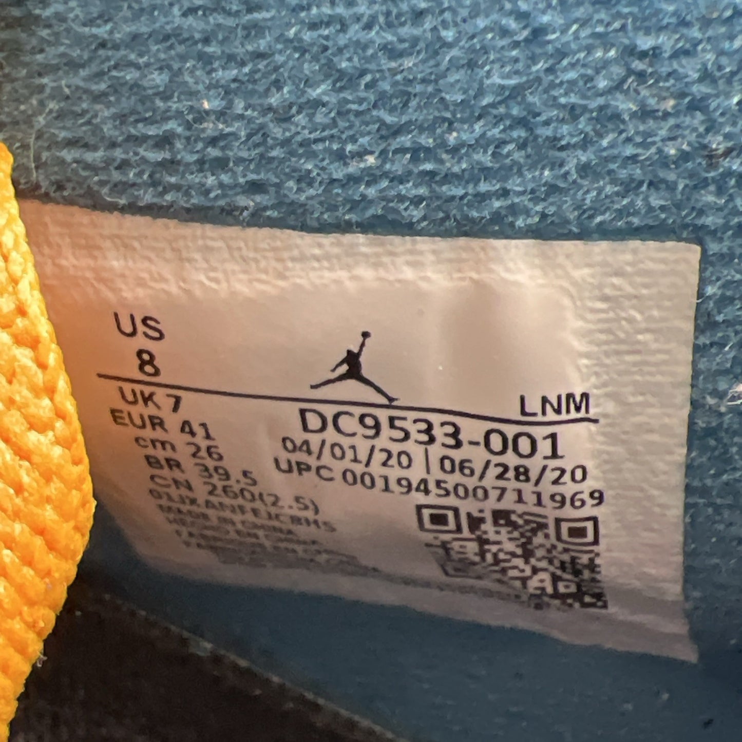 Size 8 - Air Jordan 4 Retro x Union LA Mid Off Noir (DC9533-001)