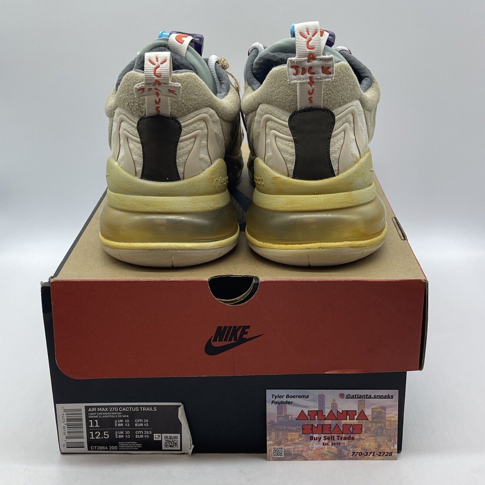 Size 11 - Nike Travis Scott x Air Max 270 React ENG Cactus Trails (CT2864-200)