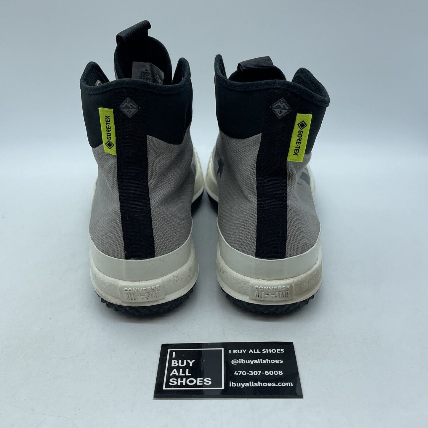 Size 9.5 - Converse Men's Bosey MC GORE-TEX High Grey Black White Suede Leather