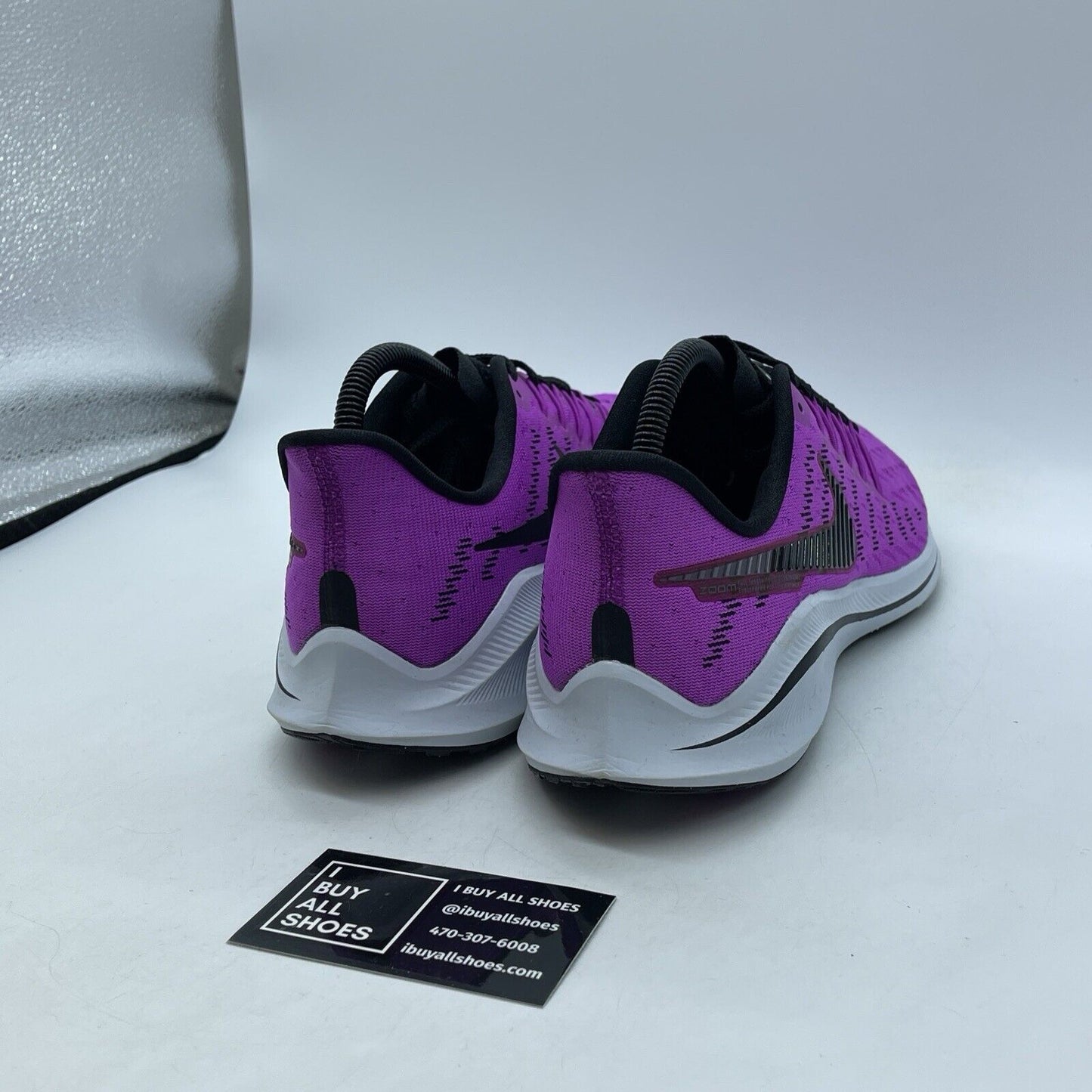 Size 8.5 - Nike Air Zoom Vomero 14 Hyper Violet Purple Black White (AH7857-500)