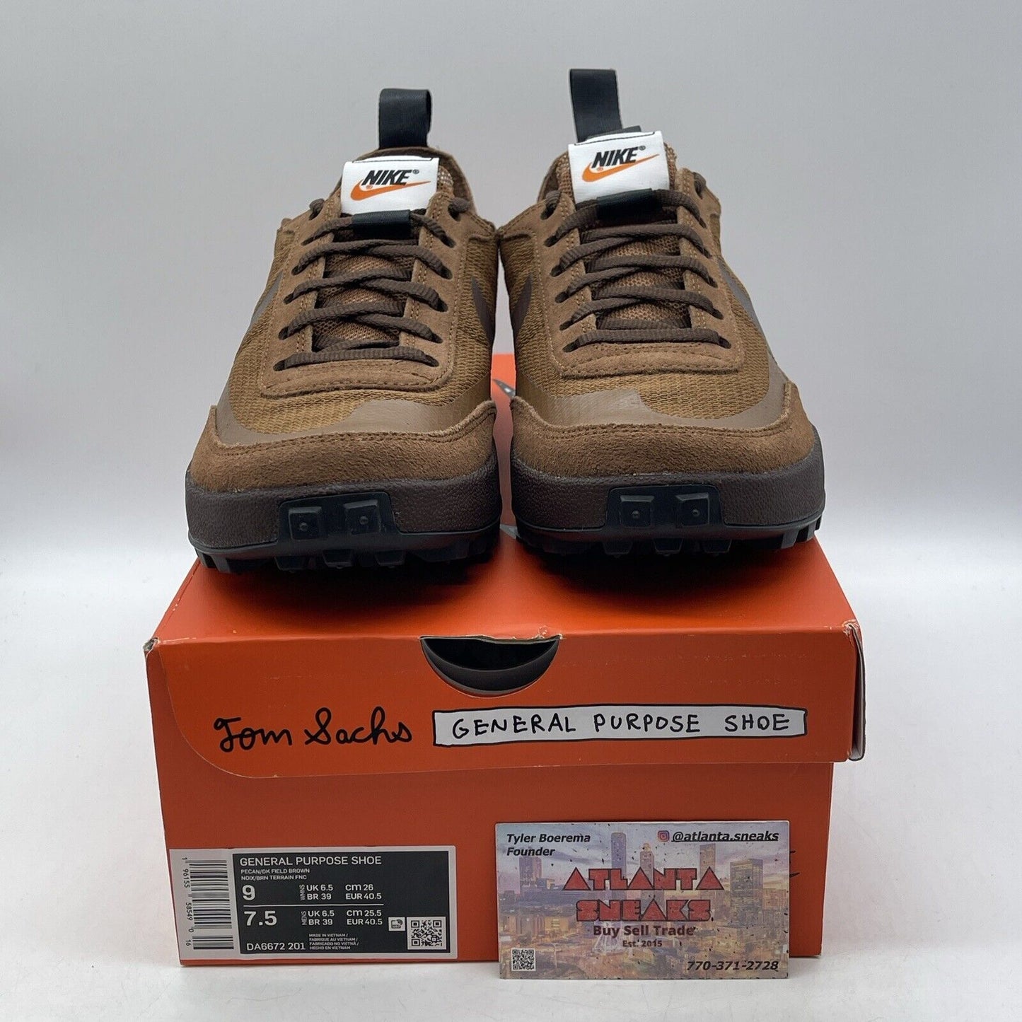 Size 9 - Nike Craft General Purpose Shoe Tom Sachs Field Brown (DA6672-201)