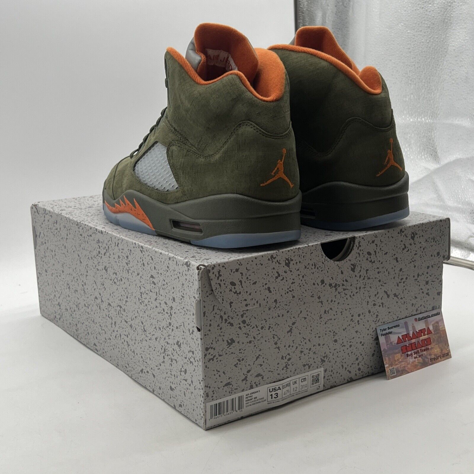 Size 13 - Air Jordan 5 Retro 2024 Olive (DD0587-308)