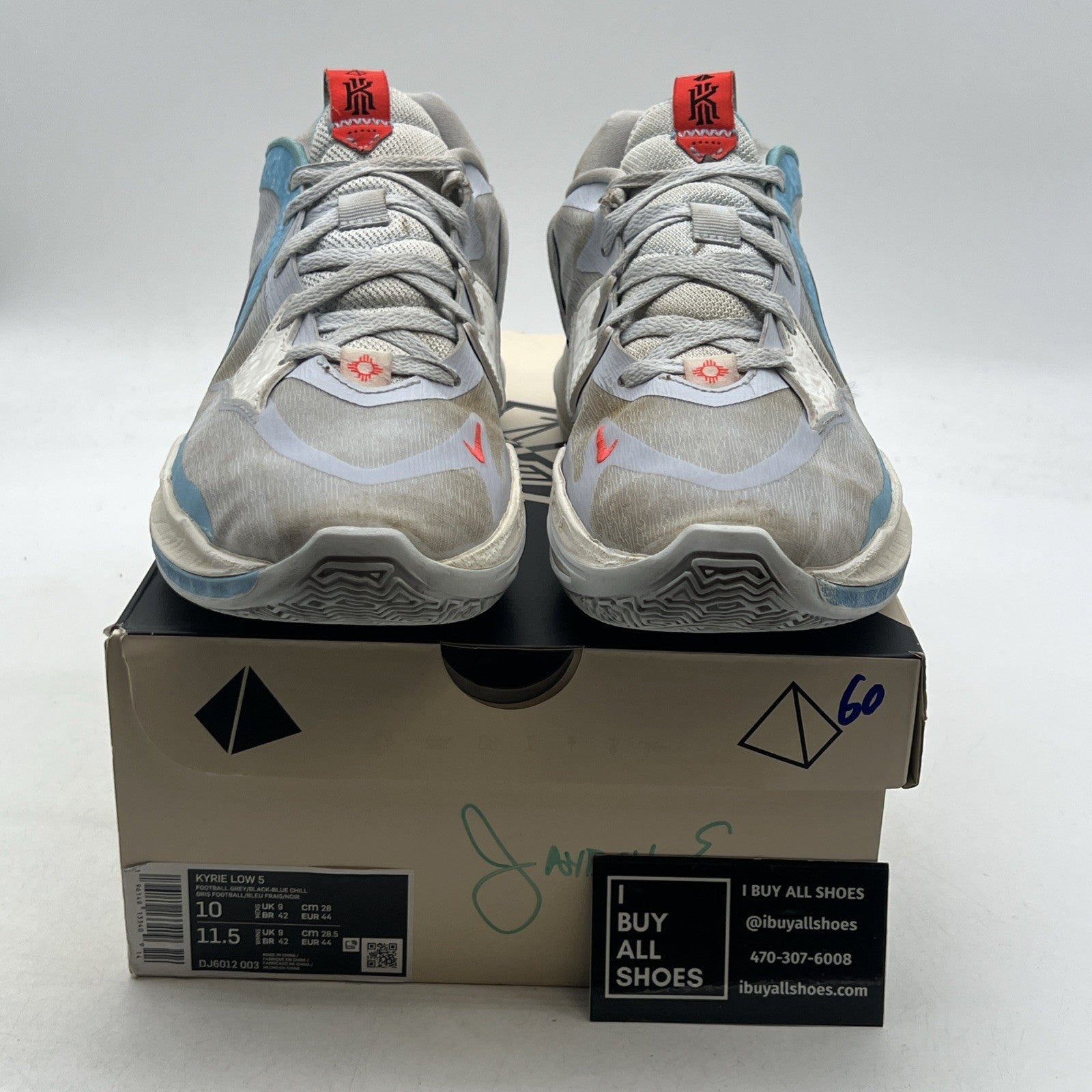 Size 10 - Nike Kyrie 5 Low Football Grey (DJ6012-003)