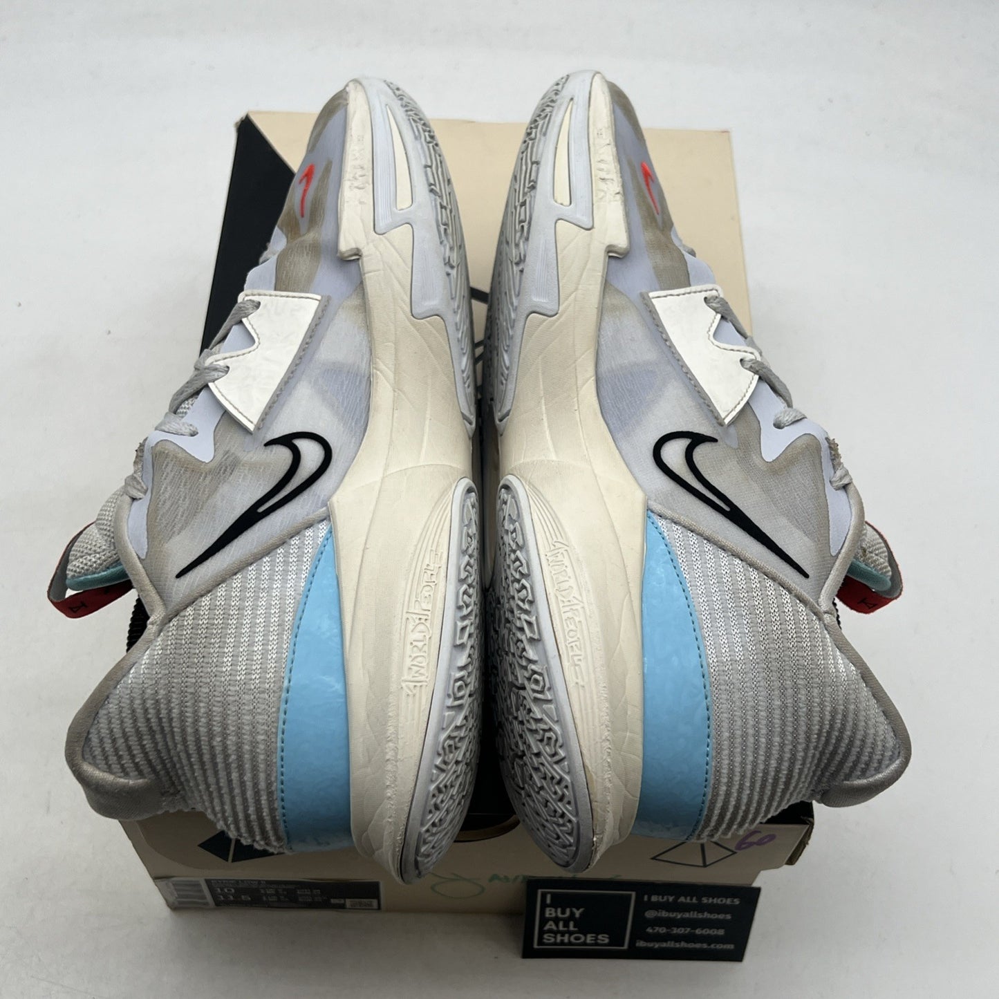 Size 10 - Nike Kyrie 5 Low Football Grey (DJ6012-003)