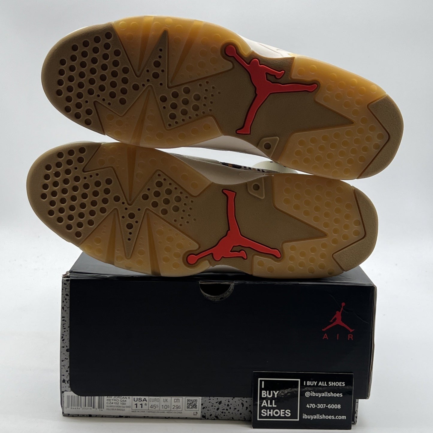 Size 11.5 - Air Jordan 6 Retro Quai 54 - Sail Gum (CZ4152-100)