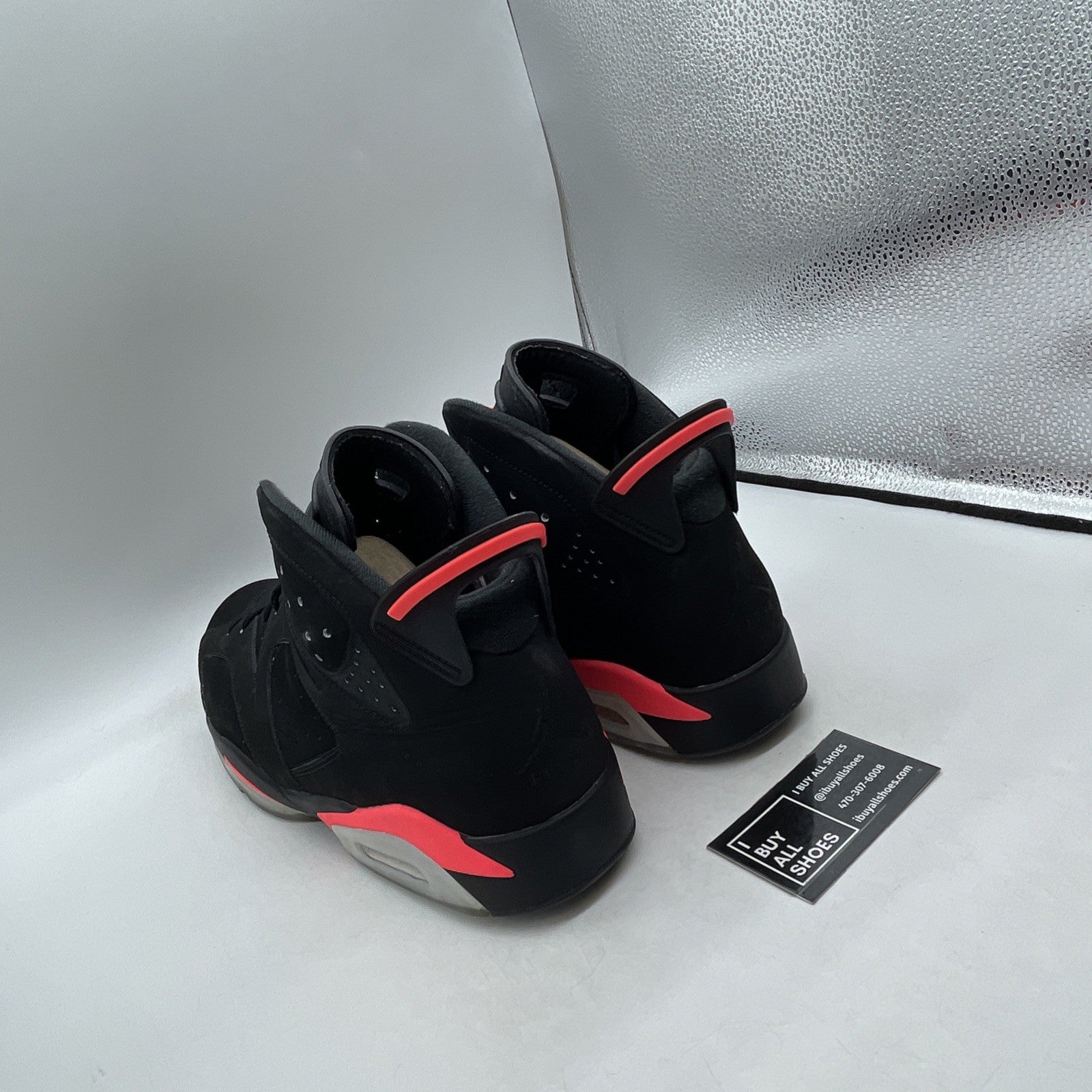Size 14 - Air Jordan 6 Retro Infrared Black 2014 (384664-023)